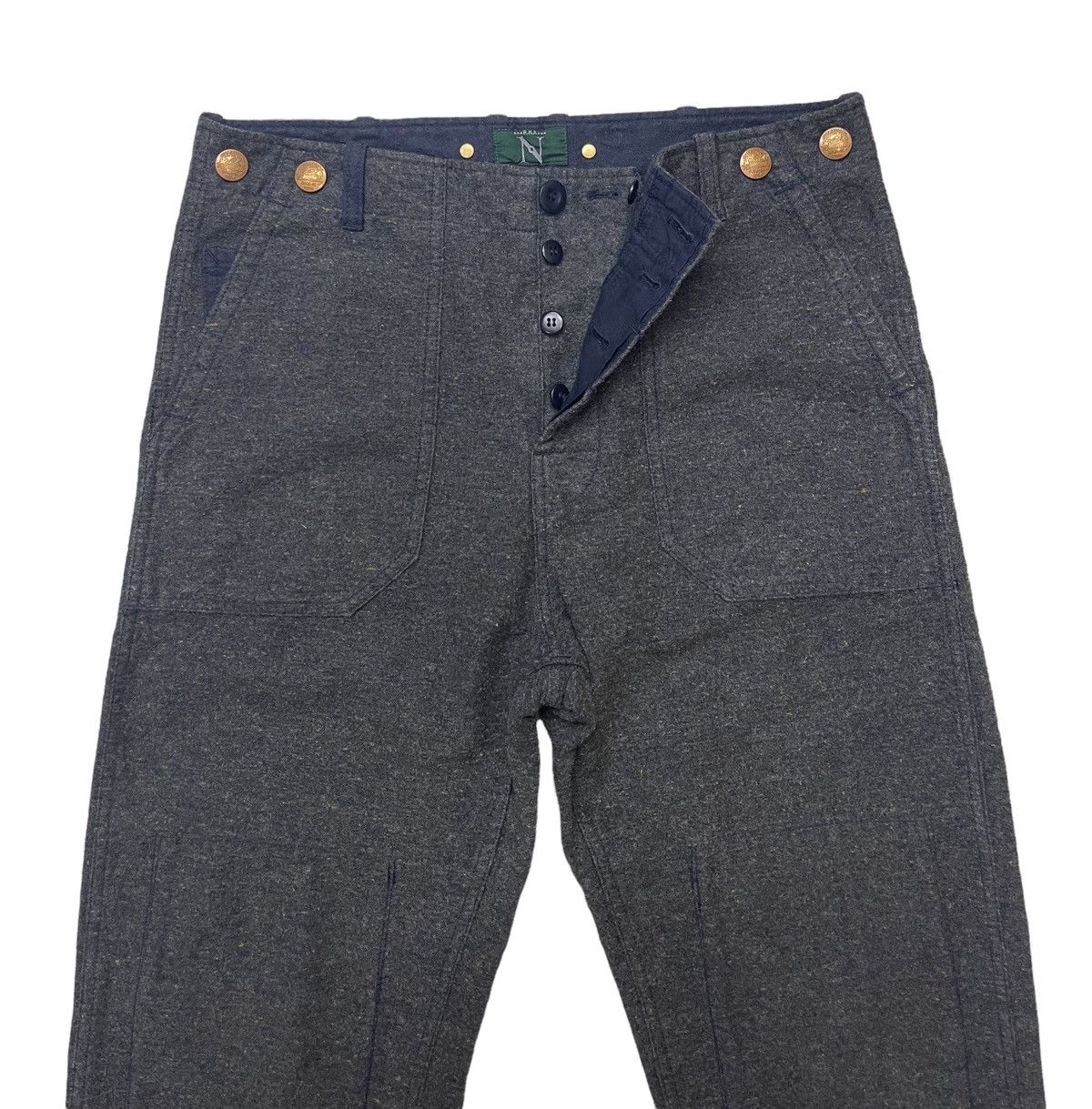 Japanese Brand RNA Double Knee Workwear Baker Pants Size US 34 / EU 50 - 4 Thumbnail
