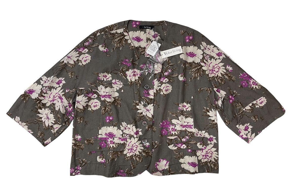 Yohji Yamamoto NWT!!! Ys For Living Floral Rayon Shirt Size L / US 10 / IT 46 - 6 Thumbnail