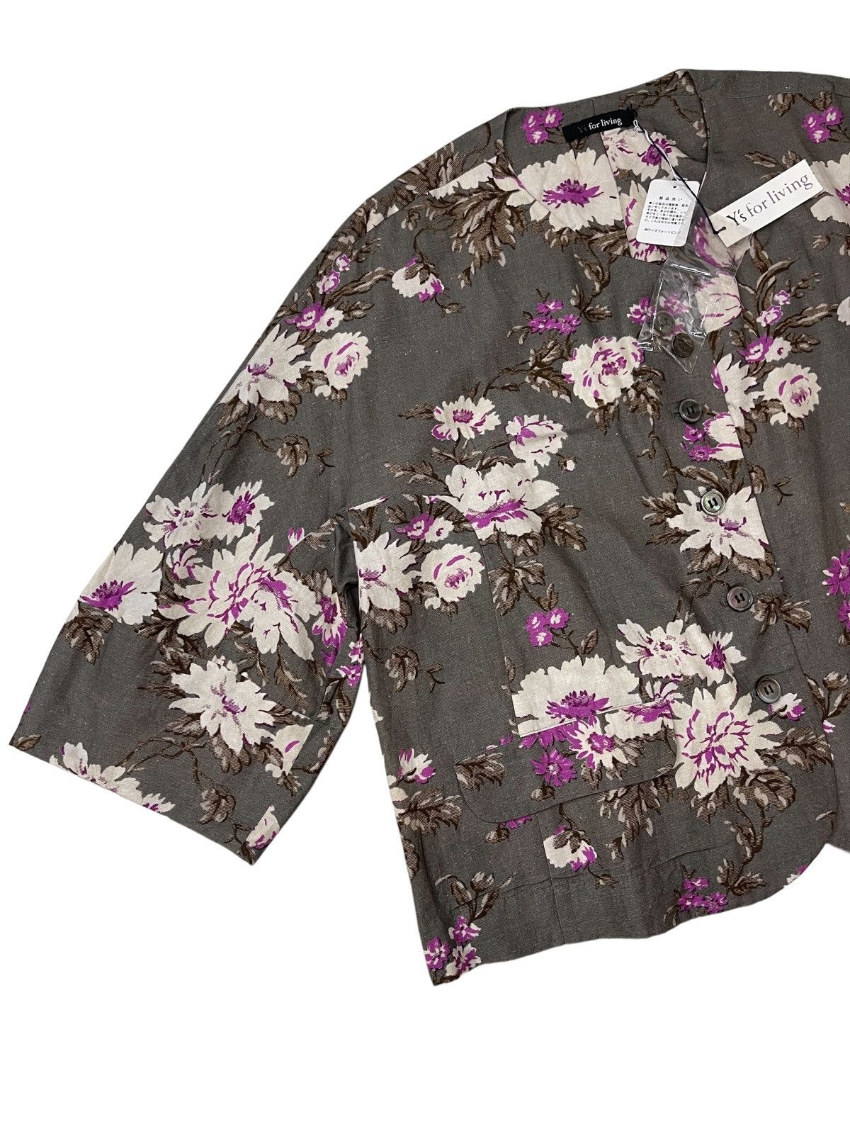 Yohji Yamamoto NWT!!! Ys For Living Floral Rayon Shirt Size L / US 10 / IT 46 - 8 Thumbnail