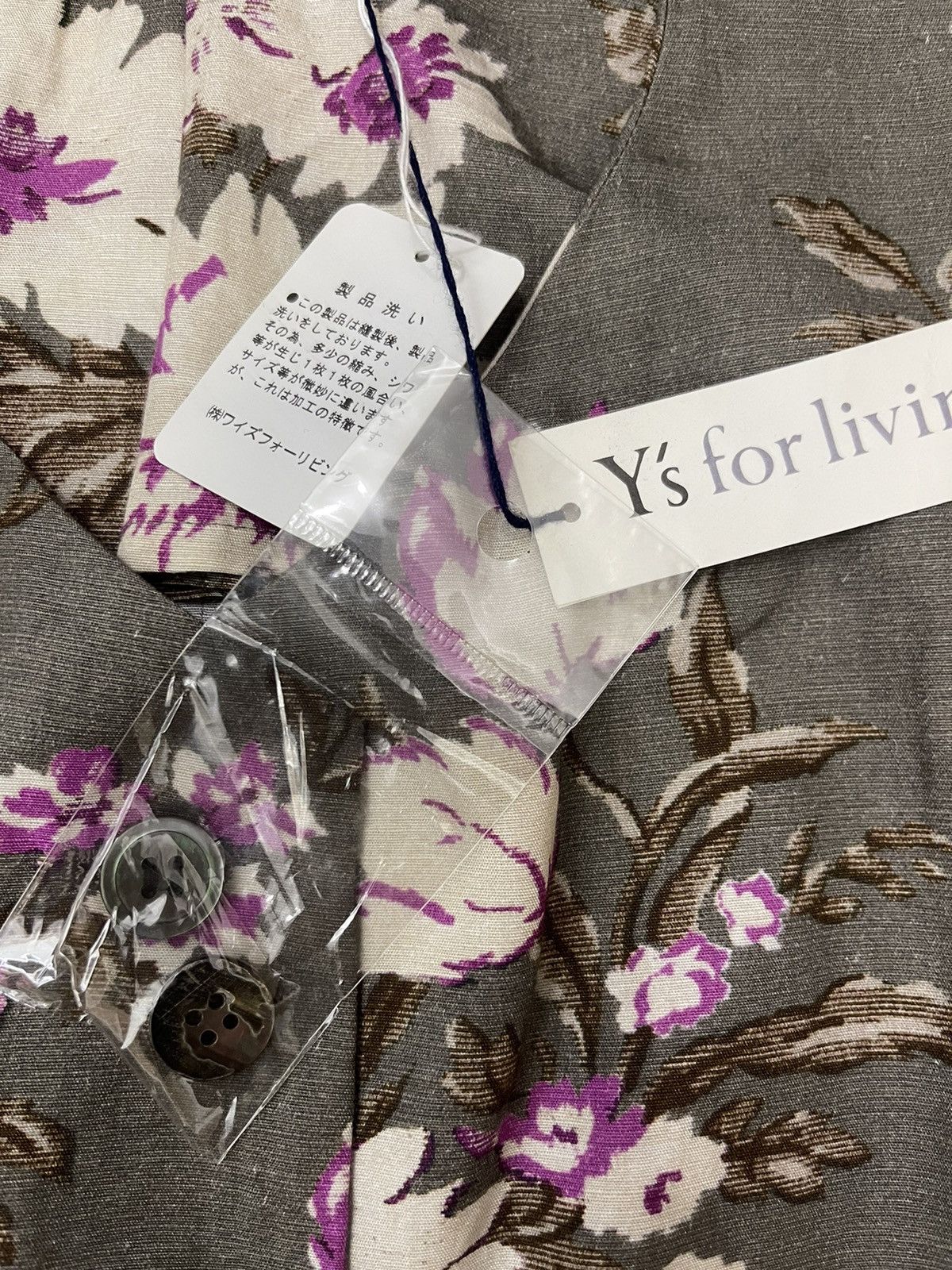 Yohji Yamamoto NWT!!! Ys For Living Floral Rayon Shirt Size L / US 10 / IT 46 - 13 Thumbnail