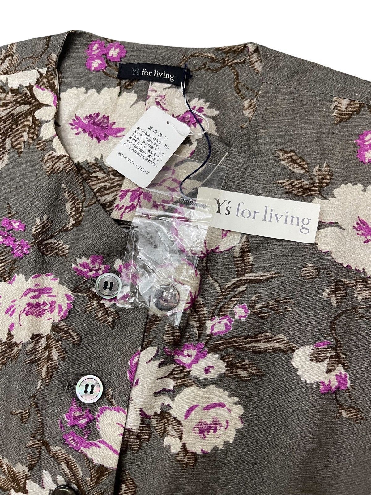 Yohji Yamamoto NWT!!! Ys For Living Floral Rayon Shirt Size L / US 10 / IT 46 - 11 Thumbnail