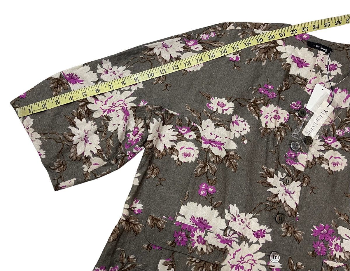 Yohji Yamamoto NWT!!! Ys For Living Floral Rayon Shirt Size L / US 10 / IT 46 - 17 Thumbnail