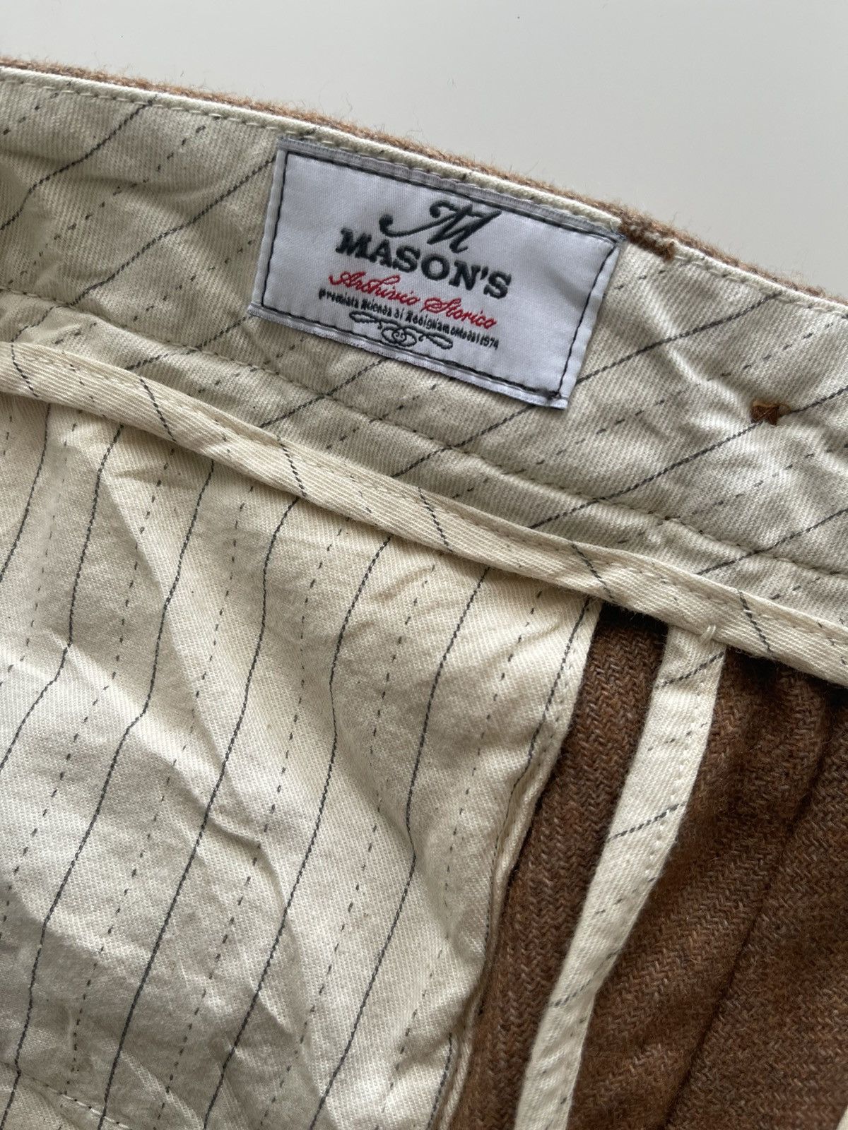 Mason's Masons Garments Archivio Storico Wool Trousers Size US 34 / EU 50 - 12 Thumbnail