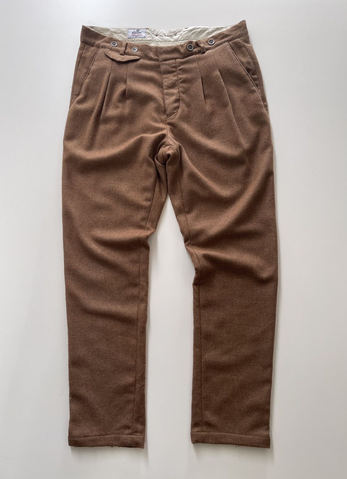 Mason's Masons Garments Archivio Storico Wool Trousers Size US 34 / EU 50 - 2 Thumbnail