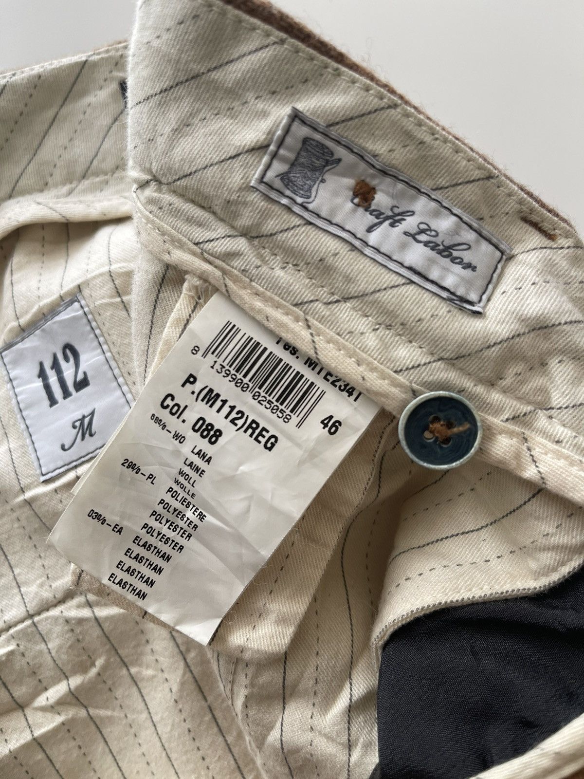 Mason's Masons Garments Archivio Storico Wool Trousers Size US 34 / EU 50 - 13 Thumbnail