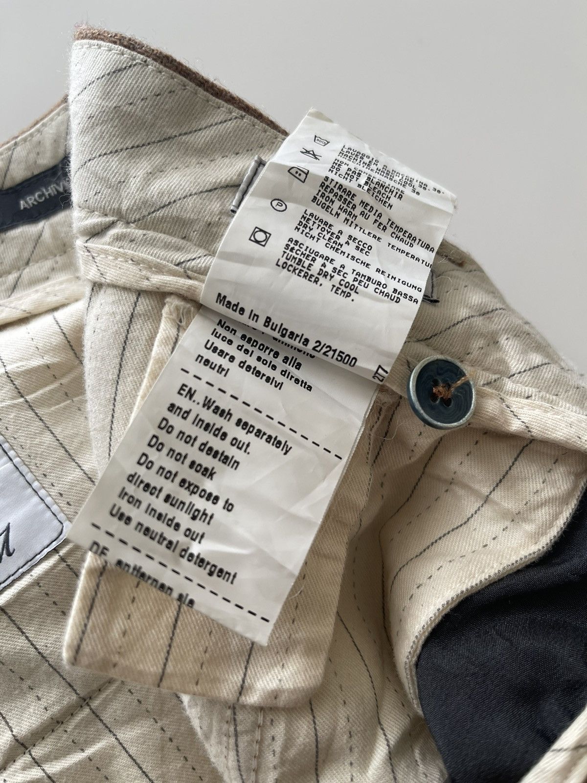 Mason's Masons Garments Archivio Storico Wool Trousers Size US 34 / EU 50 - 16 Thumbnail