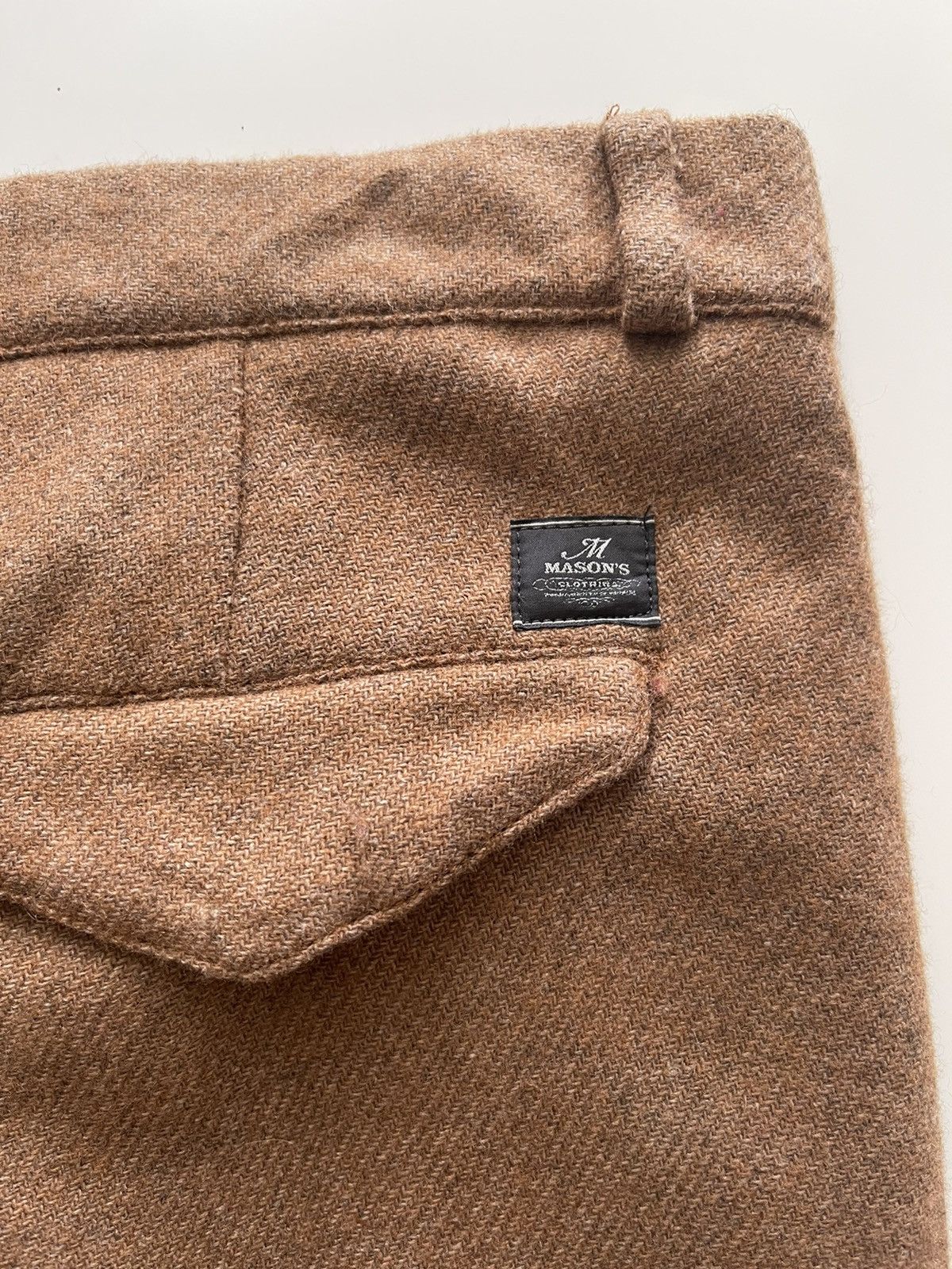 Mason's Masons Garments Archivio Storico Wool Trousers Size US 34 / EU 50 - 4 Thumbnail