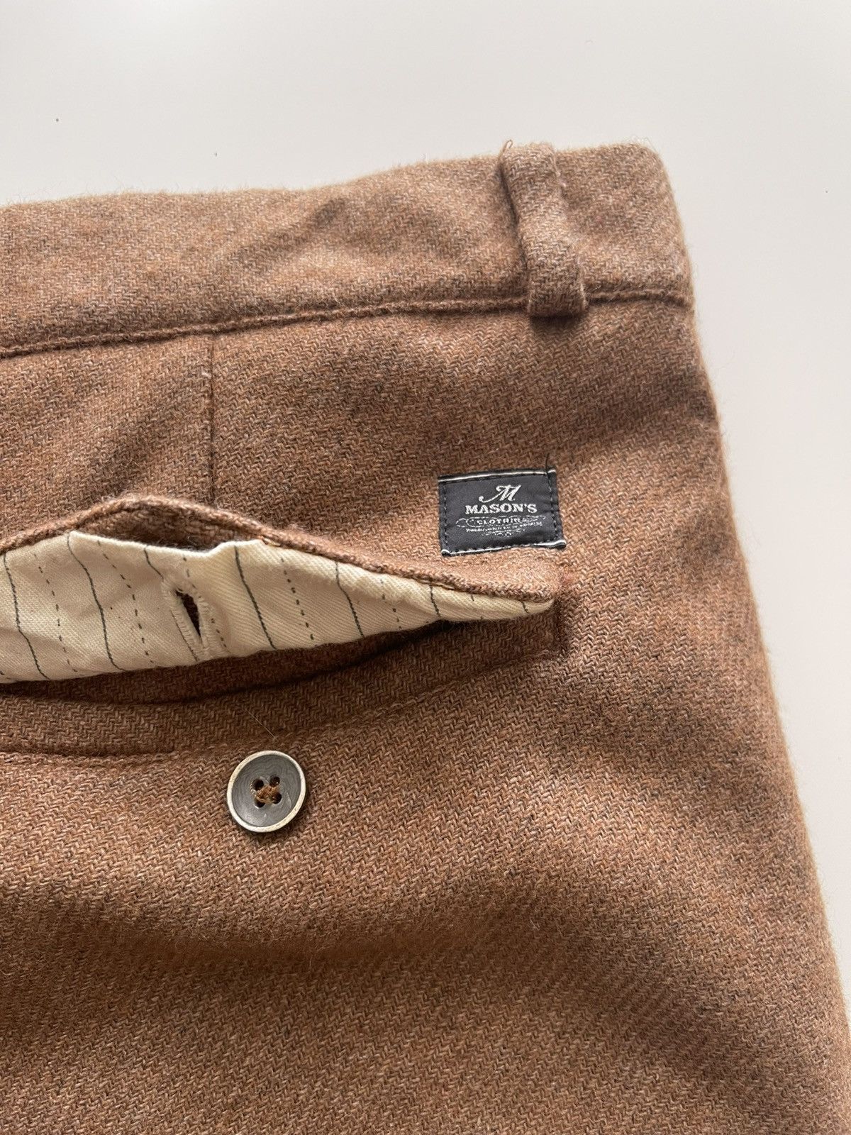 Mason's Masons Garments Archivio Storico Wool Trousers Size US 34 / EU 50 - 5 Thumbnail