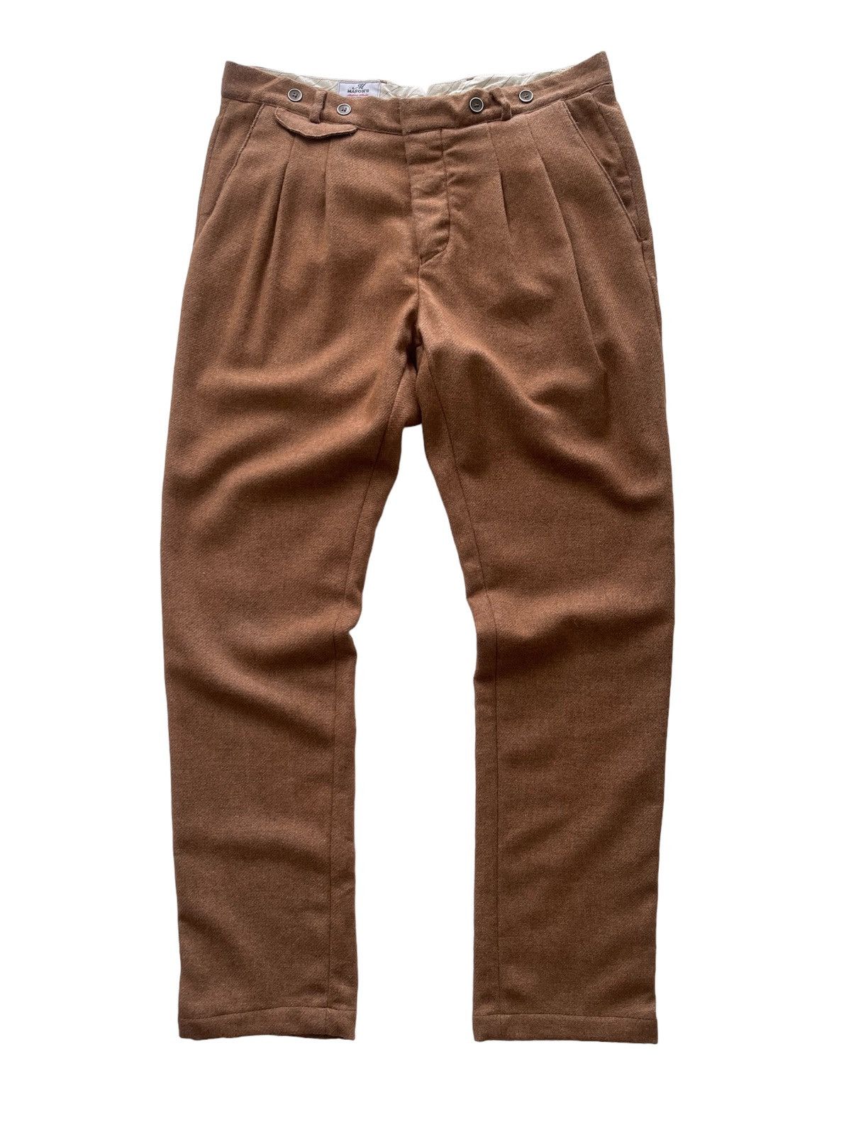Mason's Masons Garments Archivio Storico Wool Trousers Size US 34 / EU 50 - 1 Thumbnail