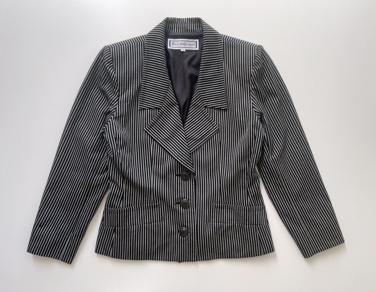 Yves Saint Laurent YSL Cropped Jacket Size M / US 6-8 / IT 42-44 - 6 Thumbnail