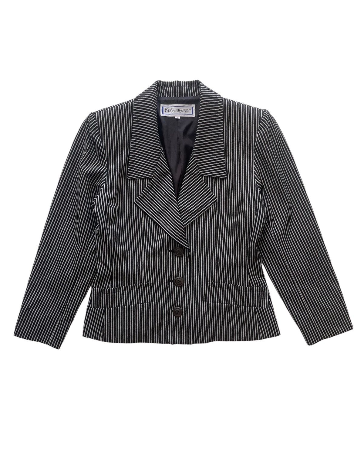 Yves Saint Laurent YSL Cropped Jacket Size M / US 6-8 / IT 42-44 - 1 Thumbnail