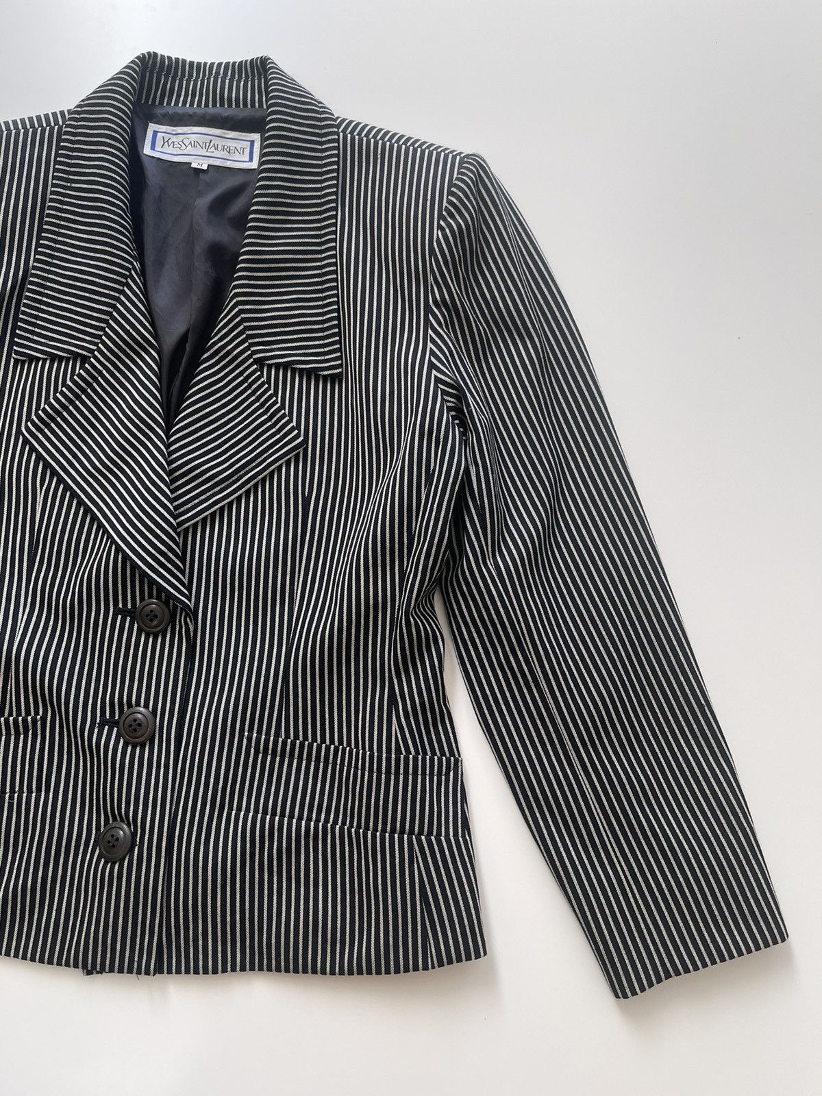 Yves Saint Laurent YSL Cropped Jacket Size M / US 6-8 / IT 42-44 - 5 Thumbnail