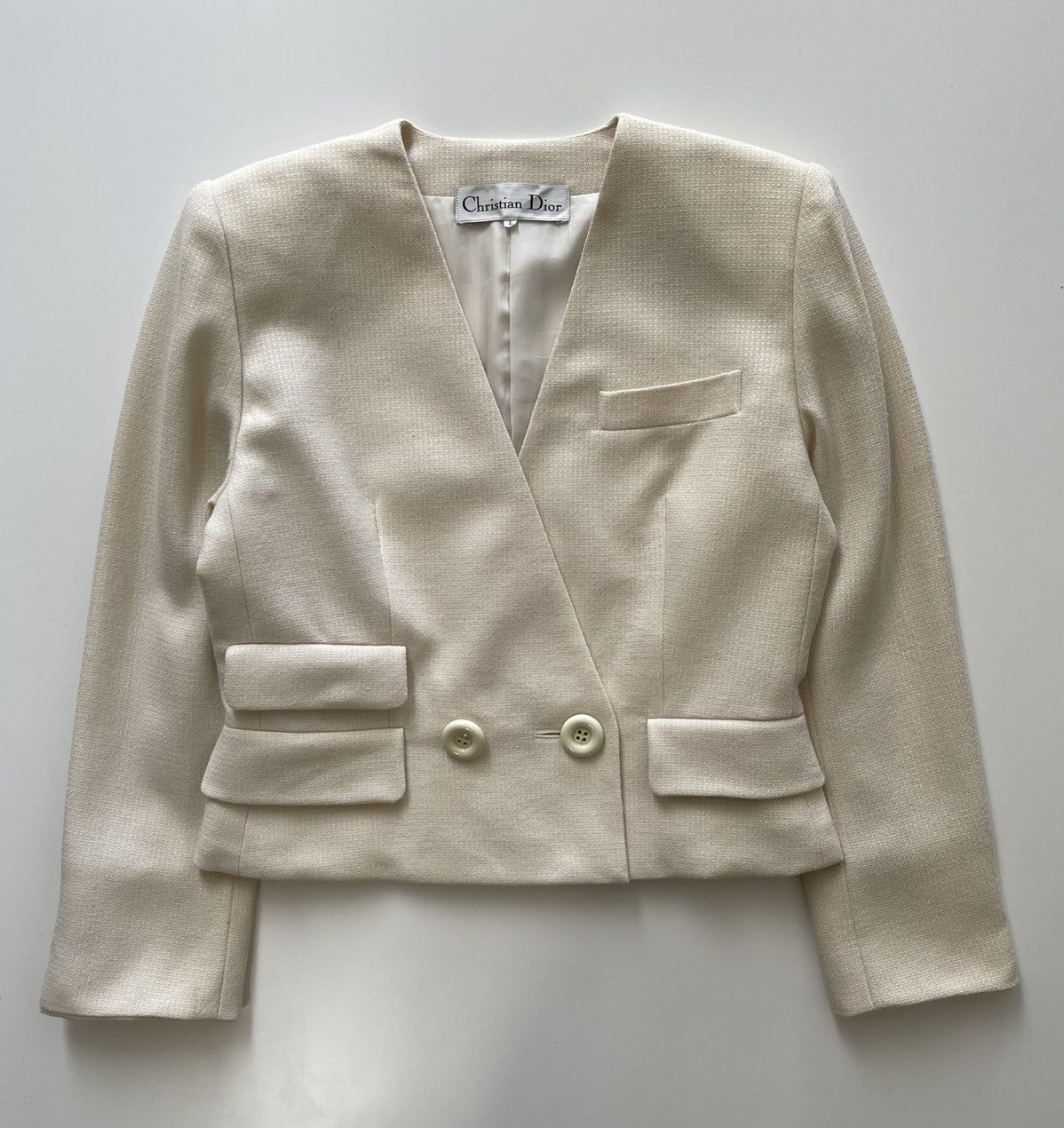 Christian Dior Monsieur Christian Dior Cropped Jacket Size L / US 10 / IT 46 - 2 Thumbnail