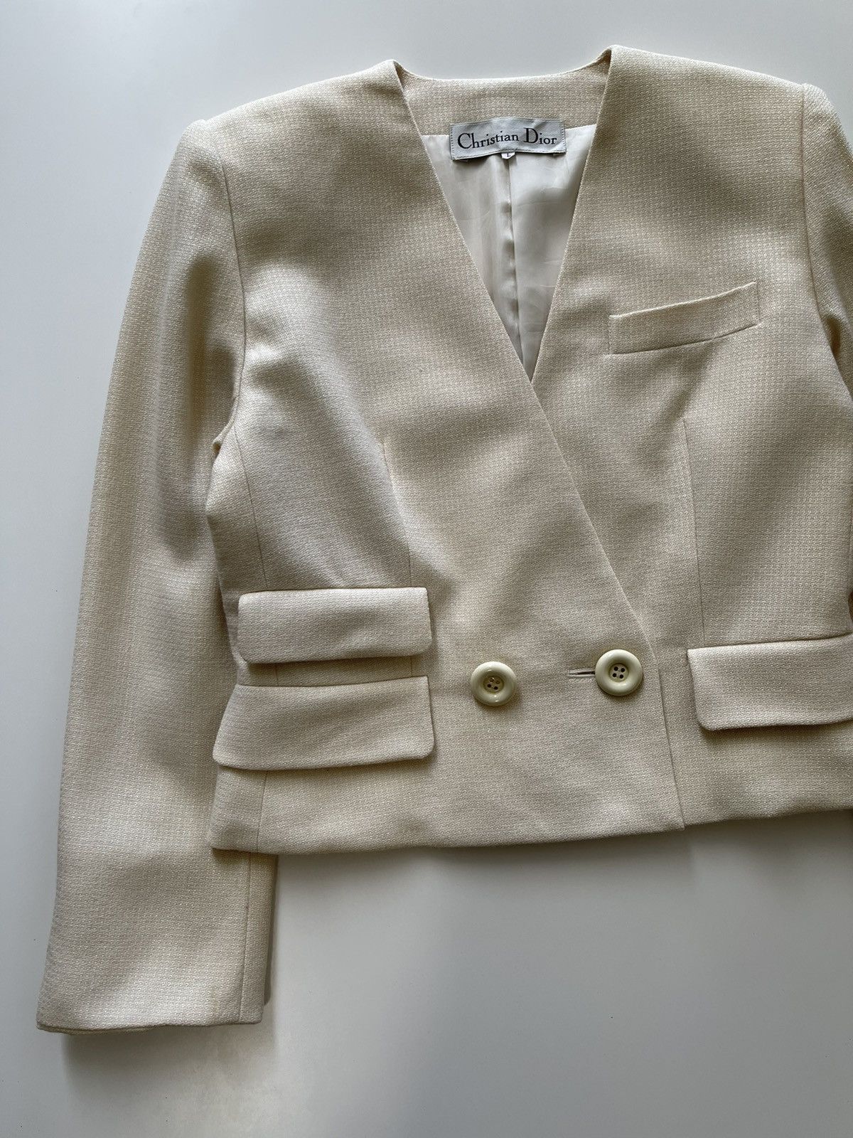 Christian Dior Monsieur Christian Dior Cropped Jacket Size L / US 10 / IT 46 - 9 Thumbnail