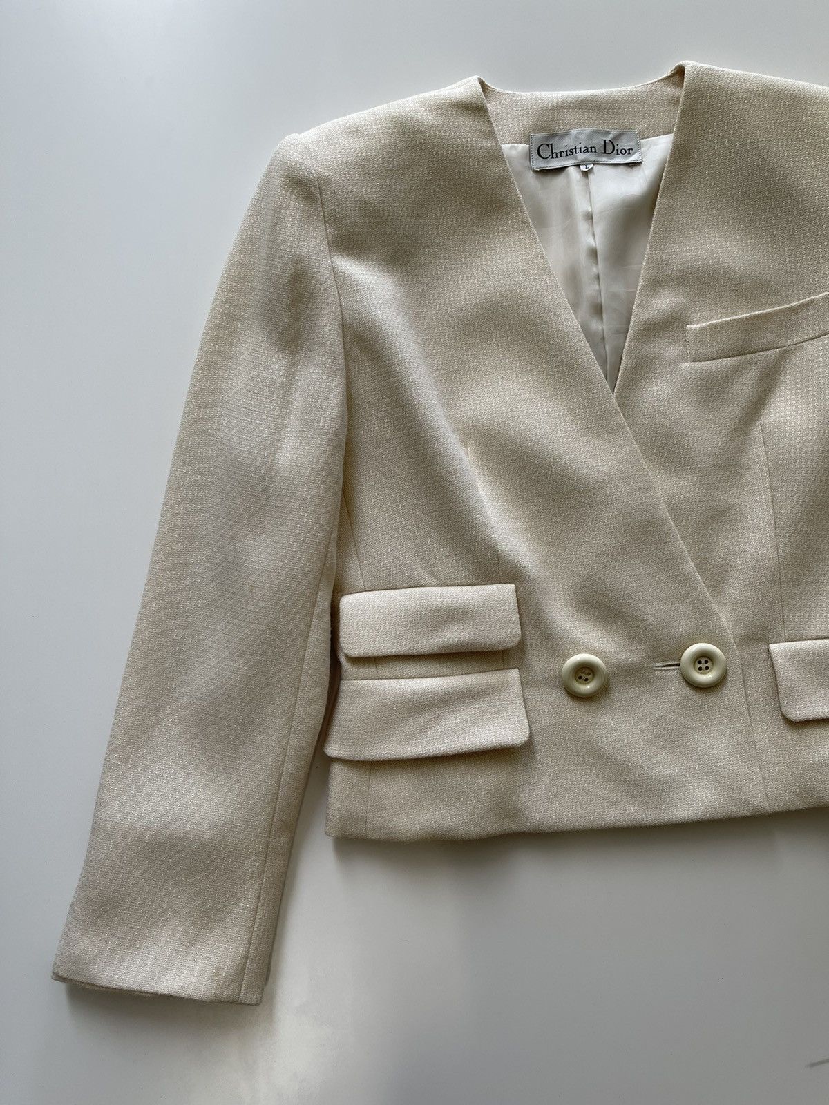 Christian Dior Monsieur Christian Dior Cropped Jacket Size L / US 10 / IT 46 - 6 Thumbnail