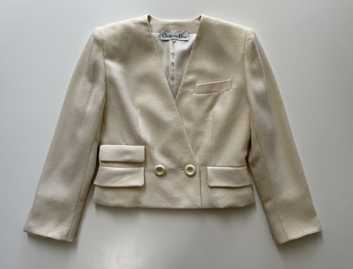Christian Dior Monsieur Christian Dior Cropped Jacket Size L / US 10 / IT 46 - 5 Thumbnail
