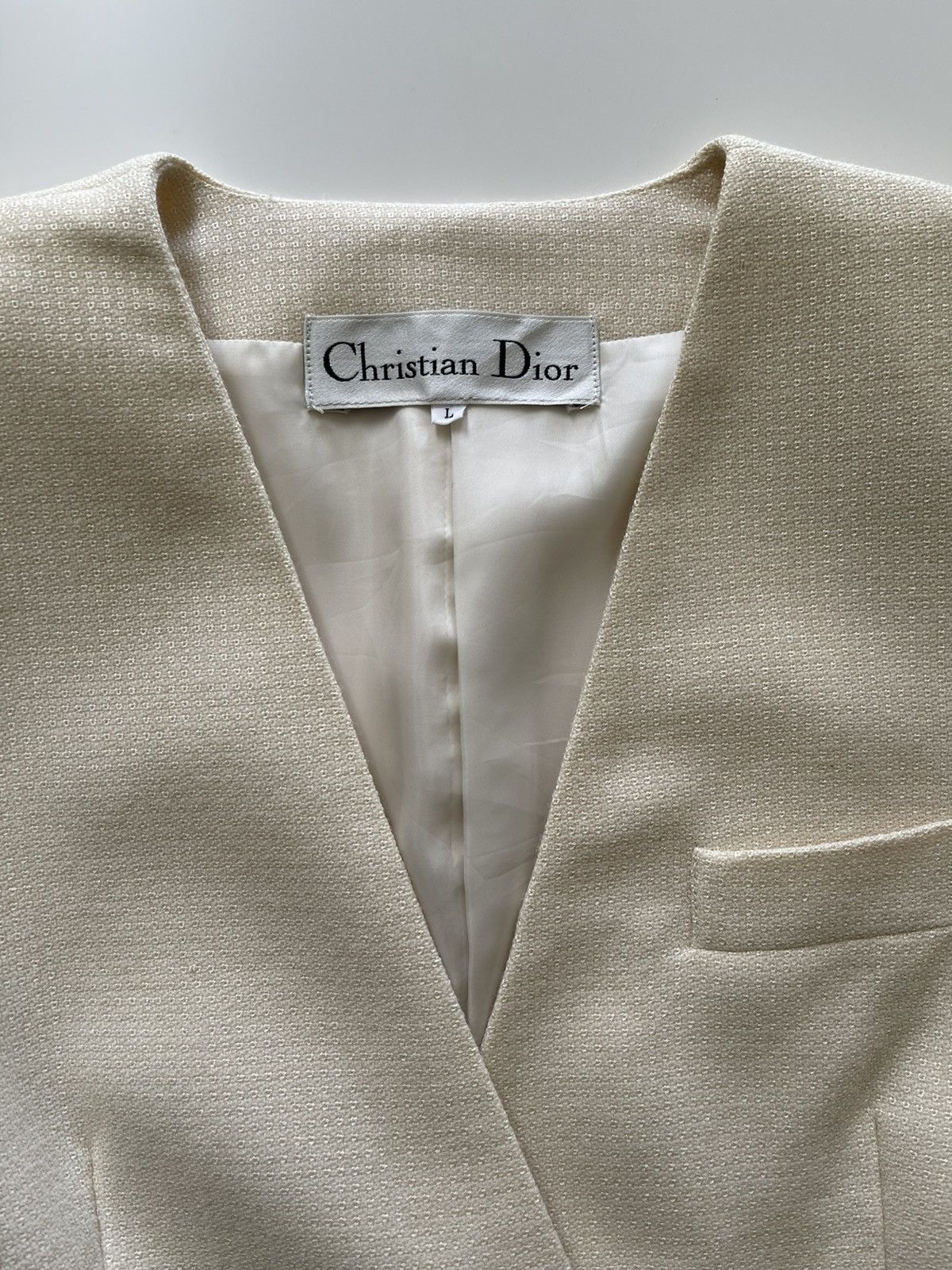 Christian Dior Monsieur Christian Dior Cropped Jacket Size L / US 10 / IT 46 - 4 Thumbnail