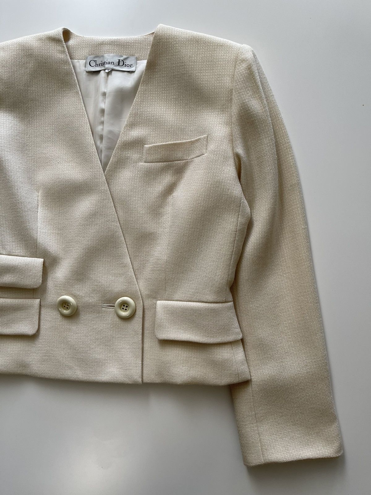 Christian Dior Monsieur Christian Dior Cropped Jacket Size L / US 10 / IT 46 - 8 Thumbnail