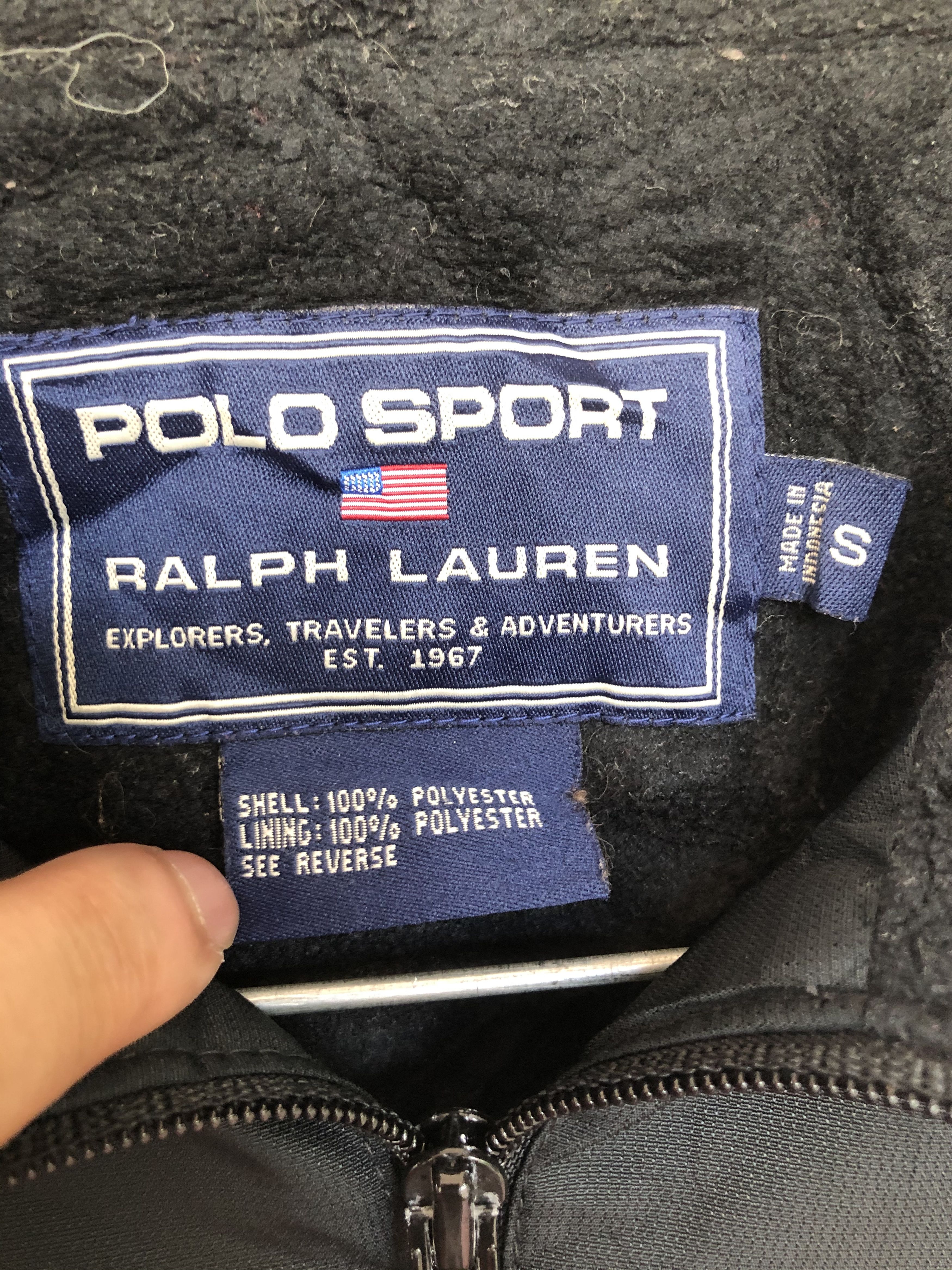 Polo Ralph Lauren VINTAGE 90’S POLO SPORT FLEECE LINING POLYESTER JACKET Size US S / EU 44-46 / 1 - 4 Thumbnail