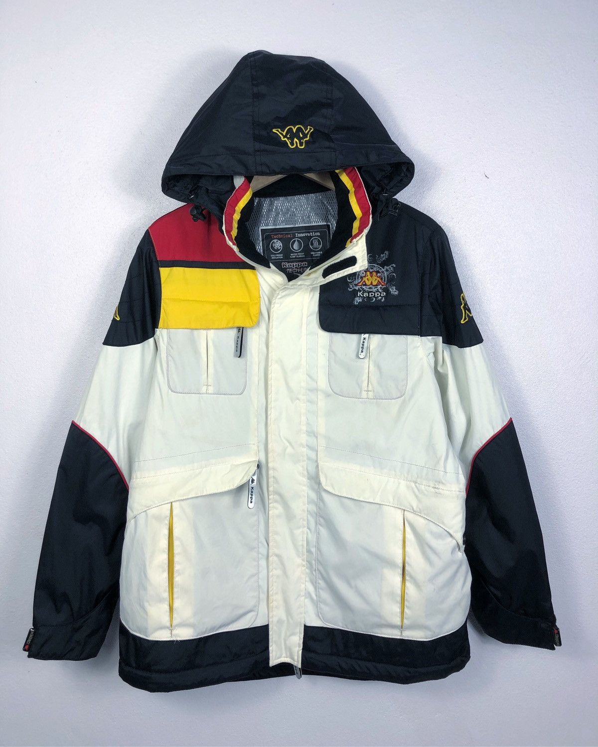 Kappa Rare Vintage Kappa Tech Line Waterproof Jacket Size US S / EU 44-46 / 1 - 1 Thumbnail