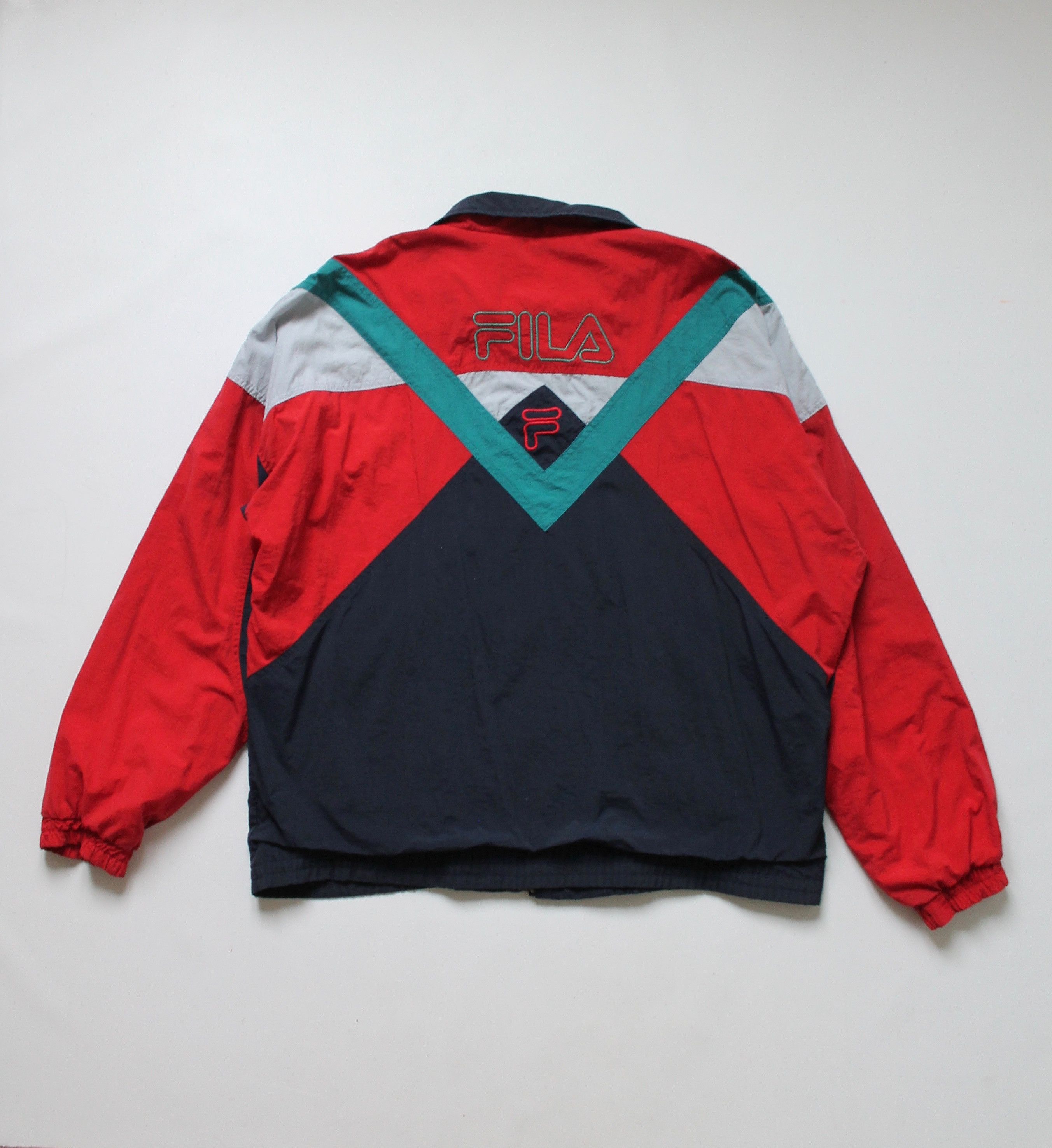 Fila 90s FILA VINTAGE Light Jacket Windbreaker Nylon Size US XXL / EU 58 / 5 - 6 Thumbnail