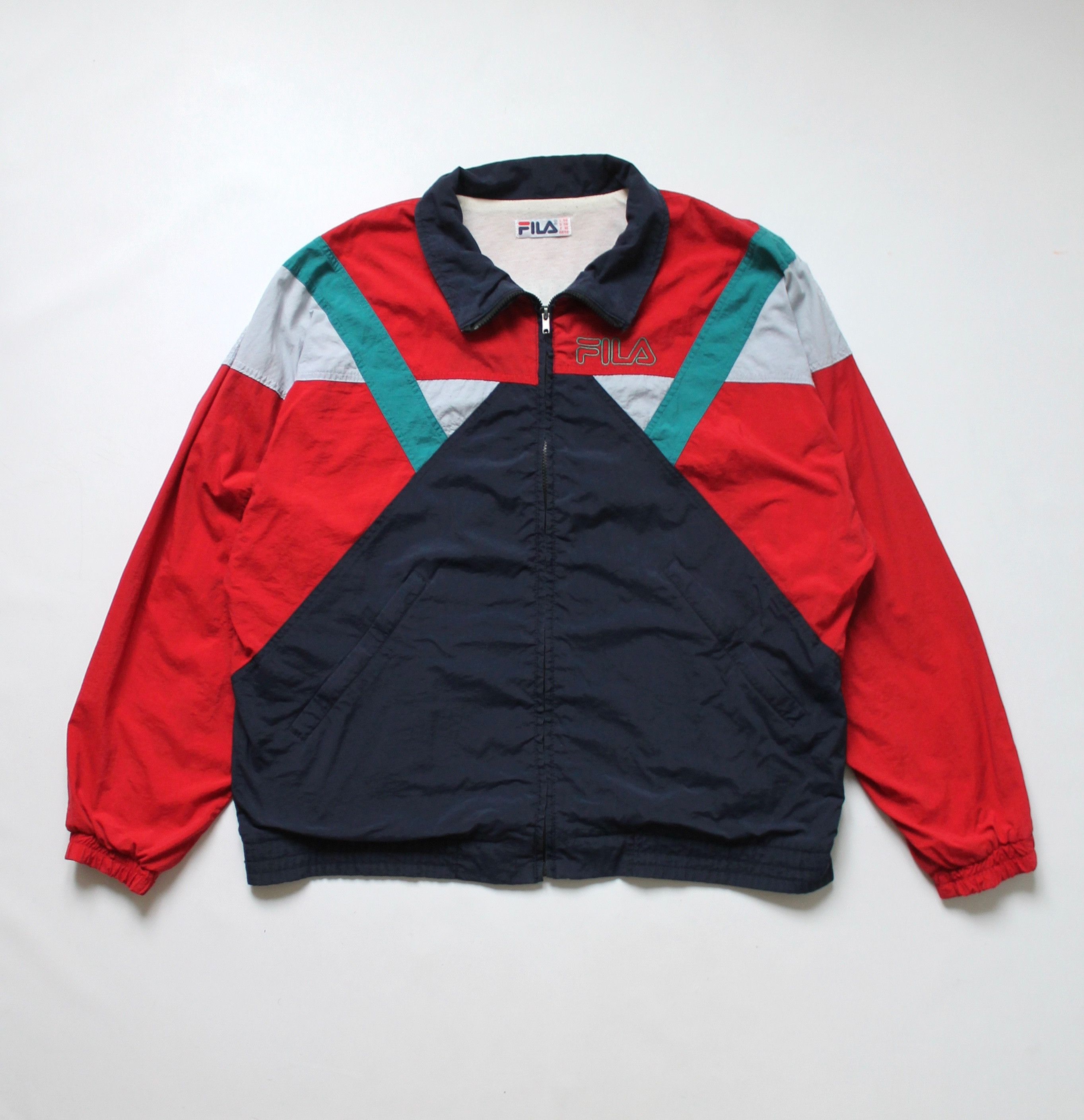 Fila 90s FILA VINTAGE Light Jacket Windbreaker Nylon Size US XXL / EU 58 / 5 - 2 Thumbnail