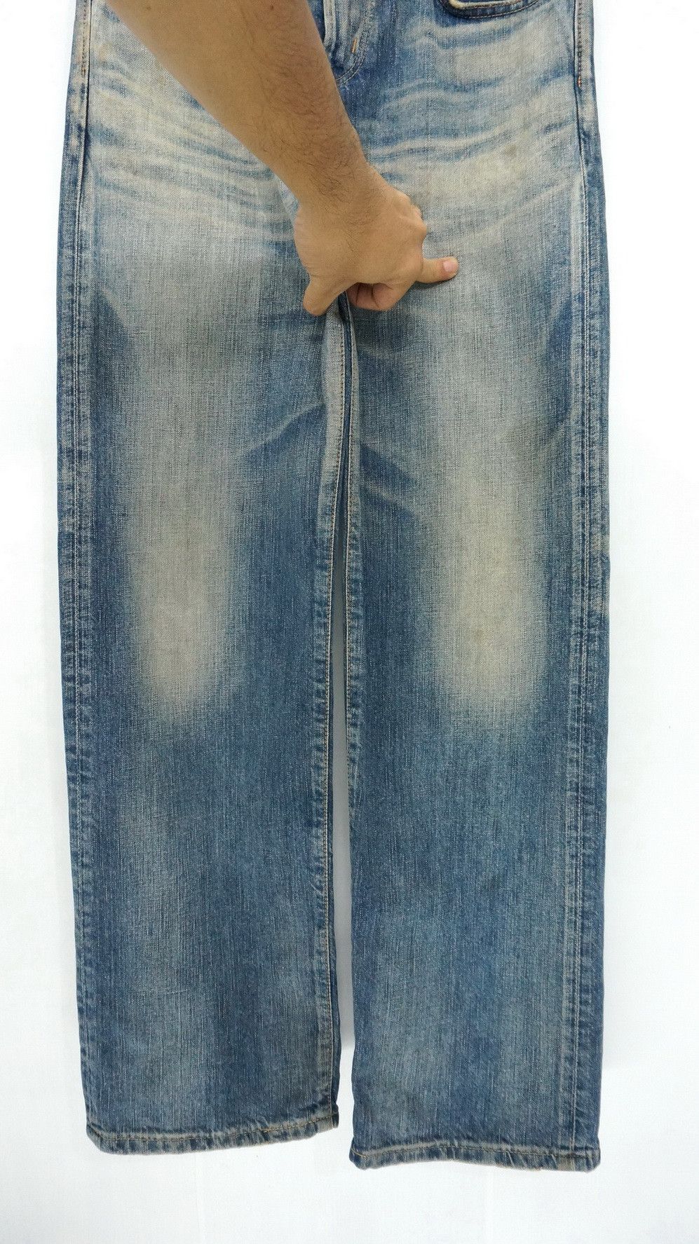 Edwin Rare! EDWIN 504 Rebel Vintage Rusted Aging Jeans Size US 30 / EU 46 - 8 Thumbnail