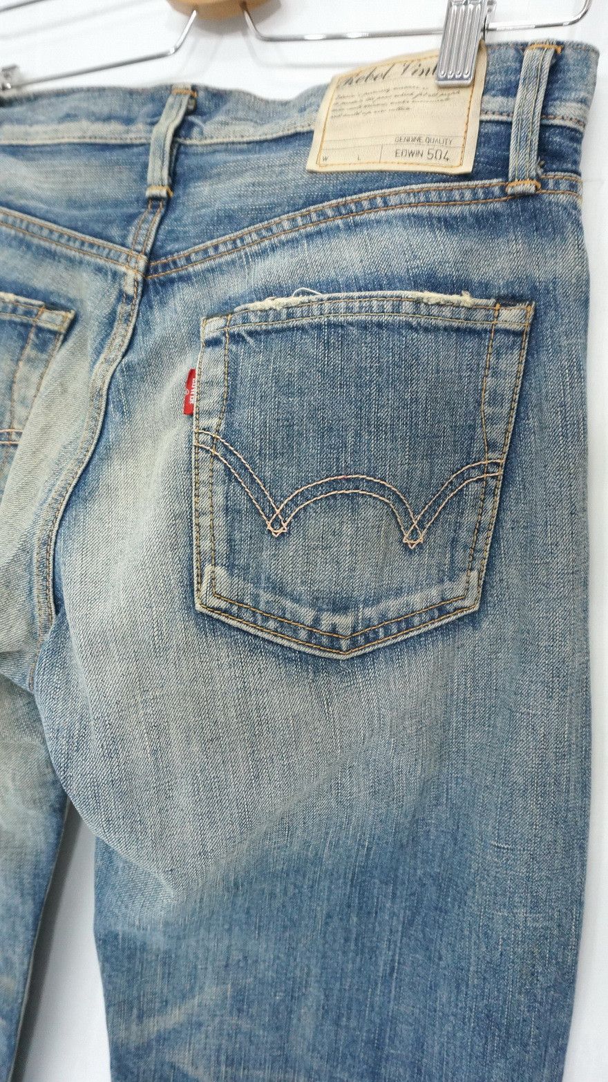Edwin Rare! EDWIN 504 Rebel Vintage Rusted Aging Jeans Size US 30 / EU 46 - 4 Thumbnail