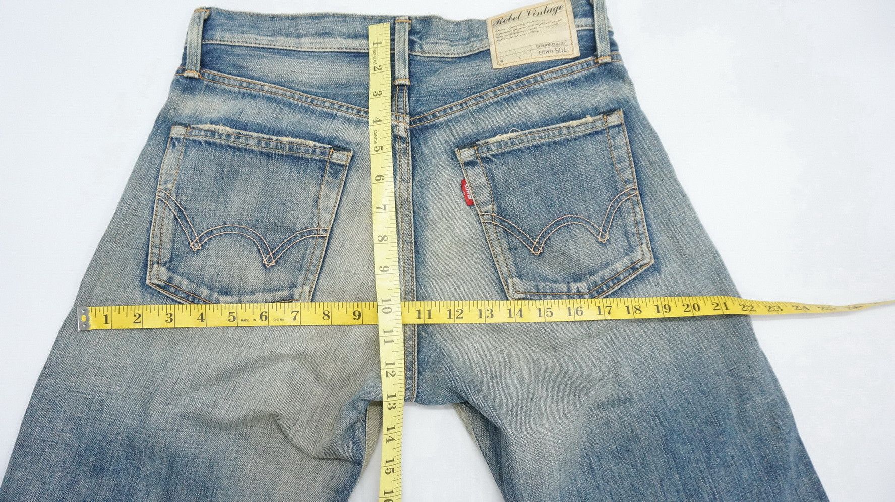 Edwin Rare! EDWIN 504 Rebel Vintage Rusted Aging Jeans Size US 30 / EU 46 - 19 Thumbnail
