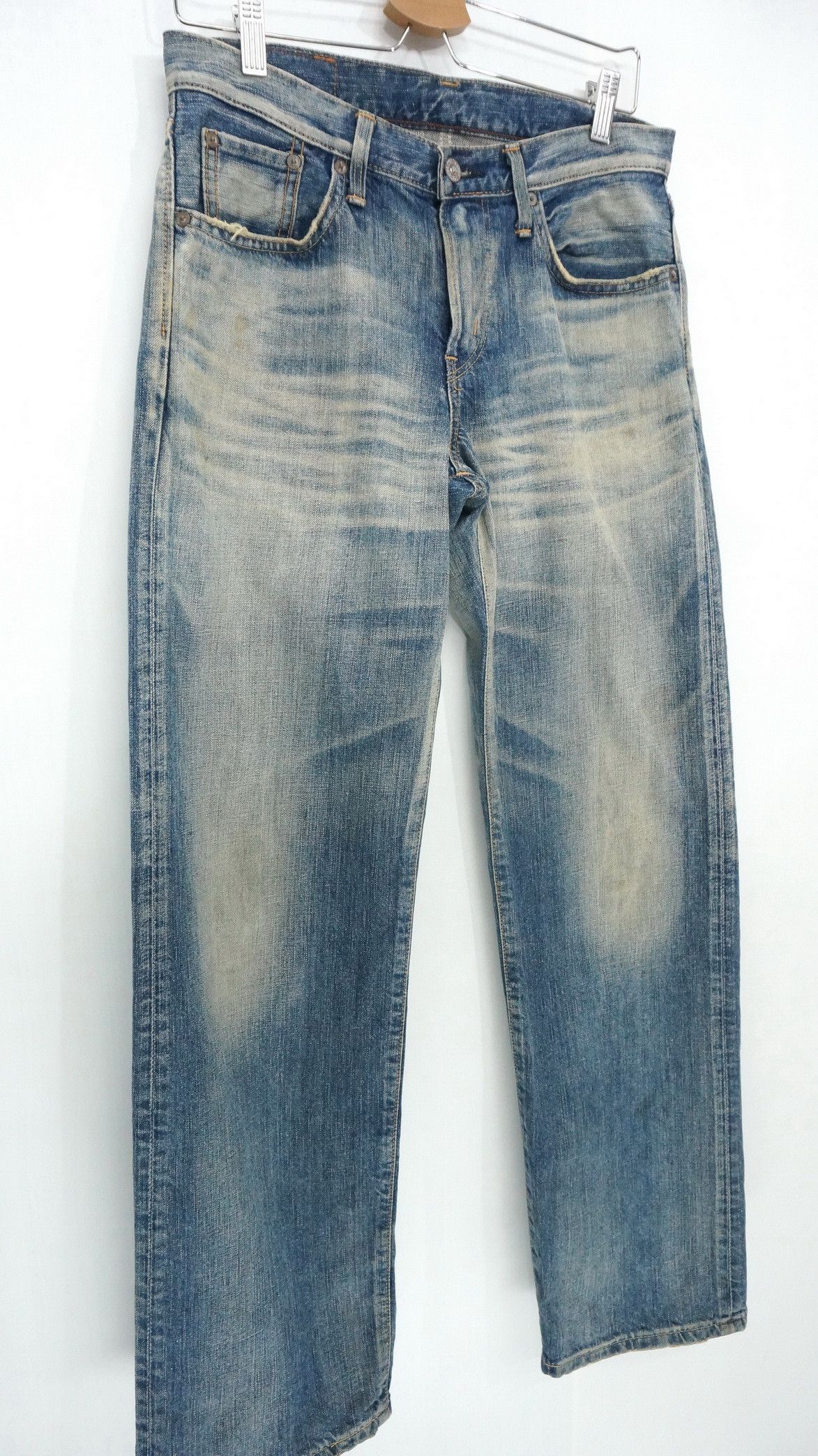 Edwin Rare! EDWIN 504 Rebel Vintage Rusted Aging Jeans Size US 30 / EU 46 - 3 Thumbnail