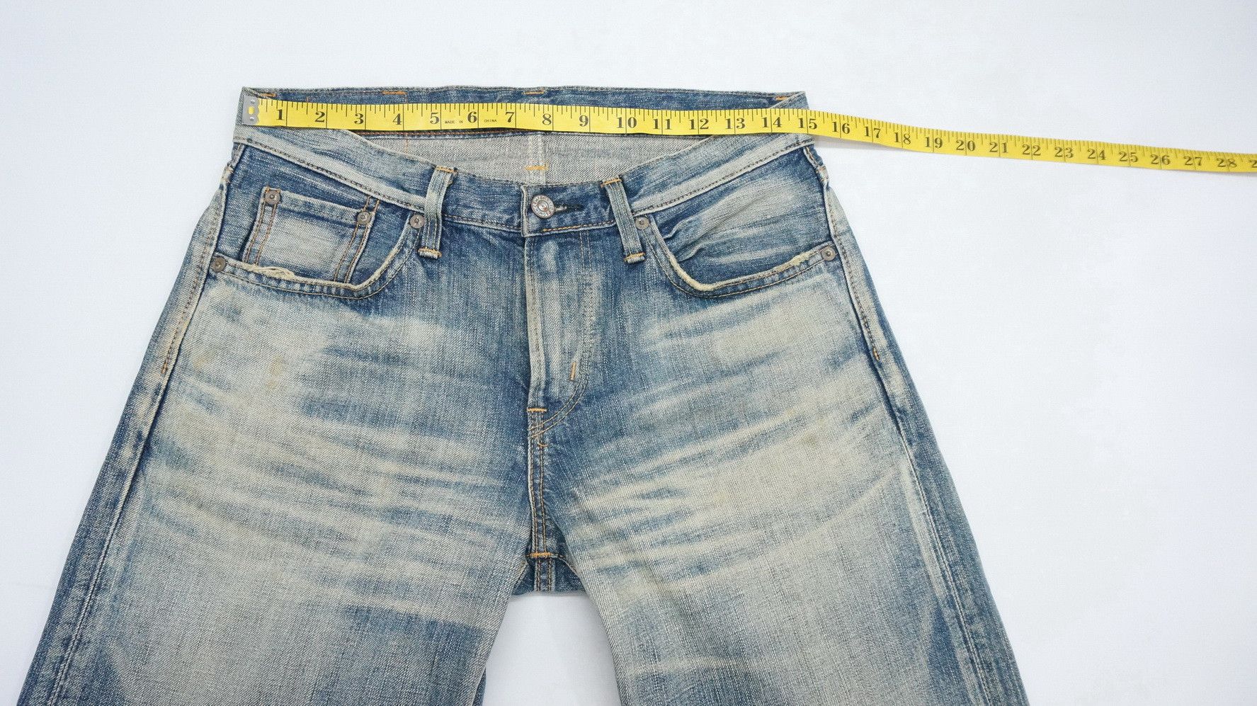 Edwin Rare! EDWIN 504 Rebel Vintage Rusted Aging Jeans Size US 30 / EU 46 - 15 Thumbnail
