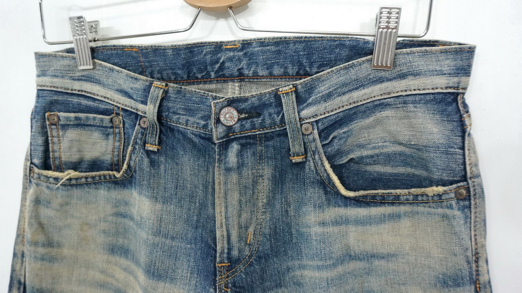 Edwin Rare! EDWIN 504 Rebel Vintage Rusted Aging Jeans Size US 30 / EU 46 - 9 Thumbnail