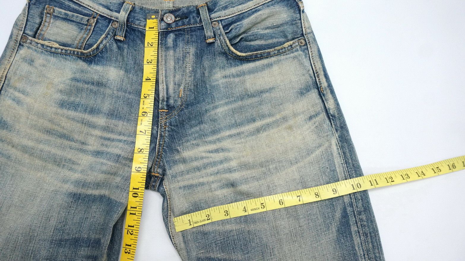 Edwin Rare! EDWIN 504 Rebel Vintage Rusted Aging Jeans Size US 30 / EU 46 - 16 Thumbnail