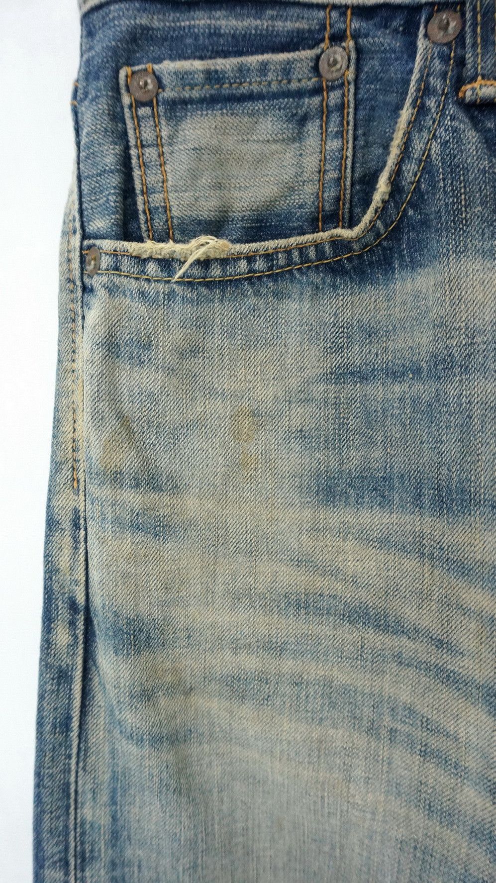 Edwin Rare! EDWIN 504 Rebel Vintage Rusted Aging Jeans Size US 30 / EU 46 - 10 Thumbnail