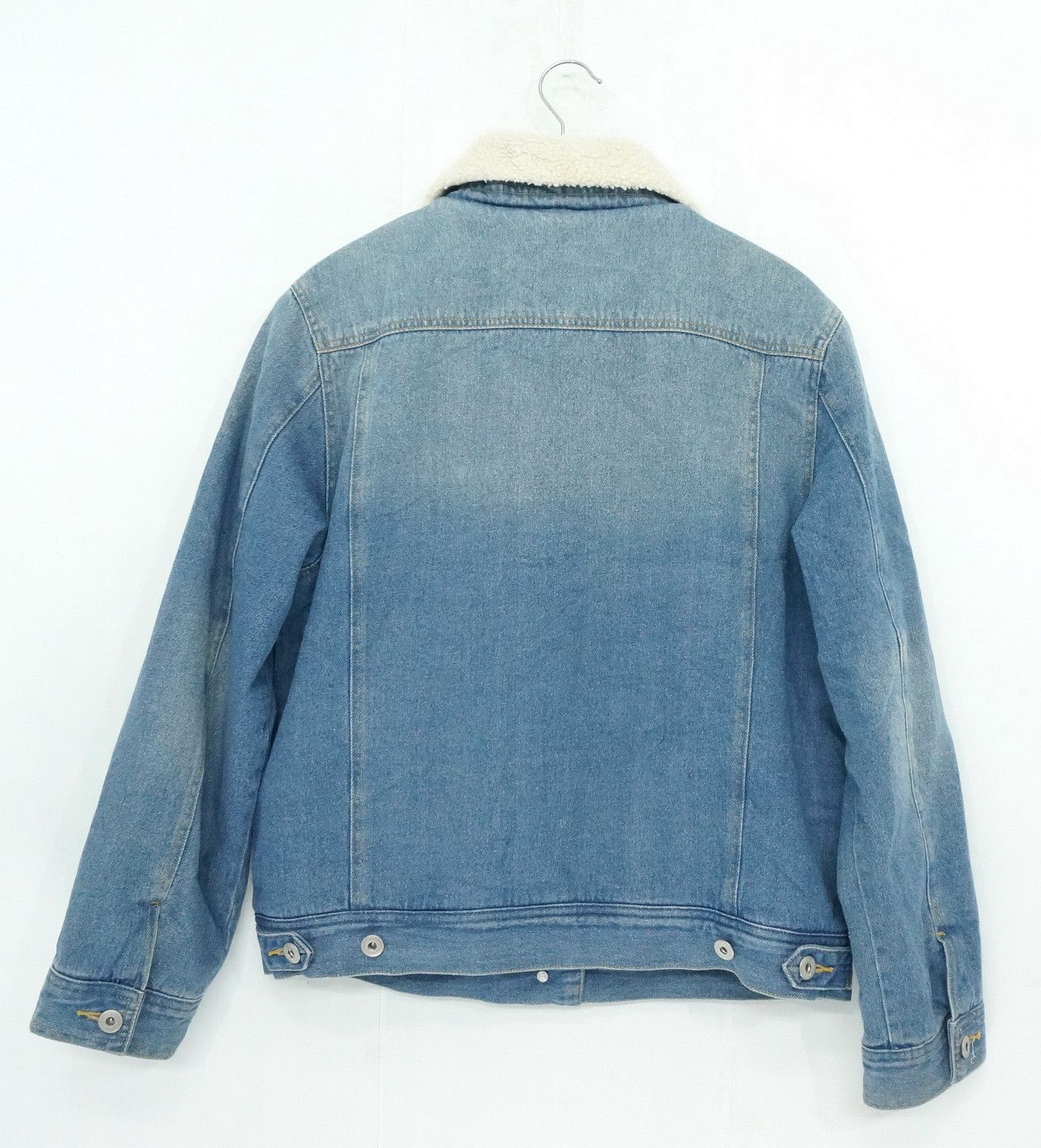 Japanese Brand 🔥🇯🇵 Japan GU Sherpa Fleece Soft Denim Jacket Size US S / EU 44-46 / 1 - 2 Thumbnail