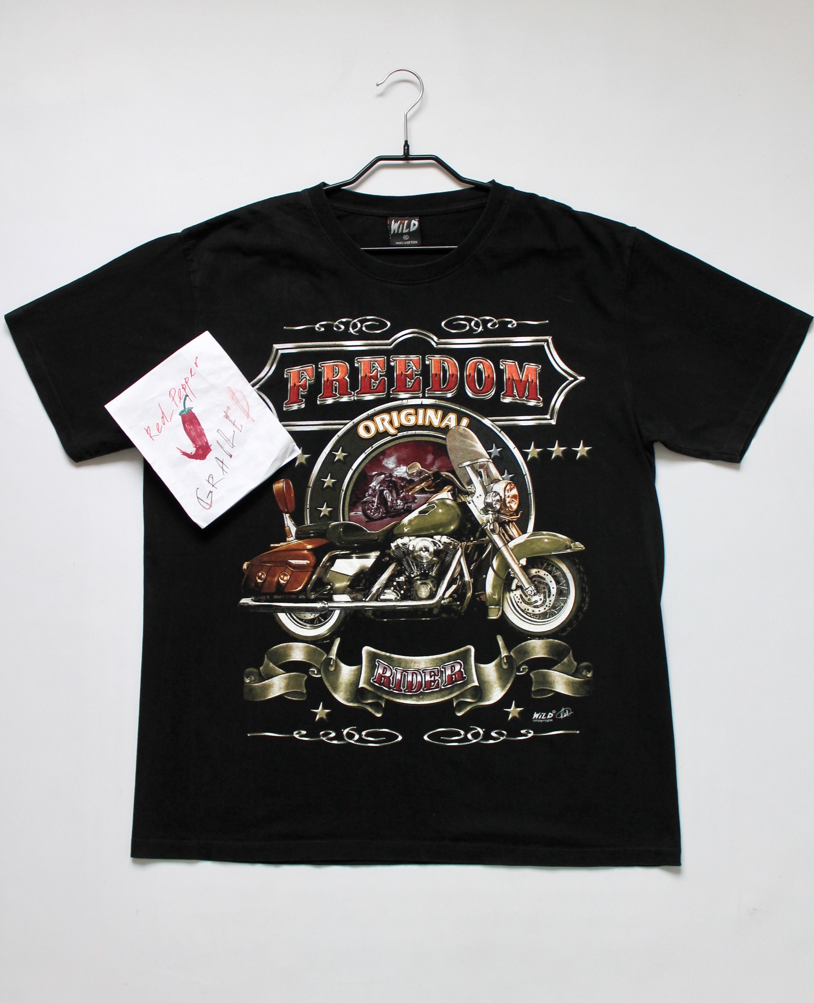 Vintage Vintage! WILD Freedom t-shirt Rider Motorcycle Size US XL / EU 56 / 4 - 7 Thumbnail