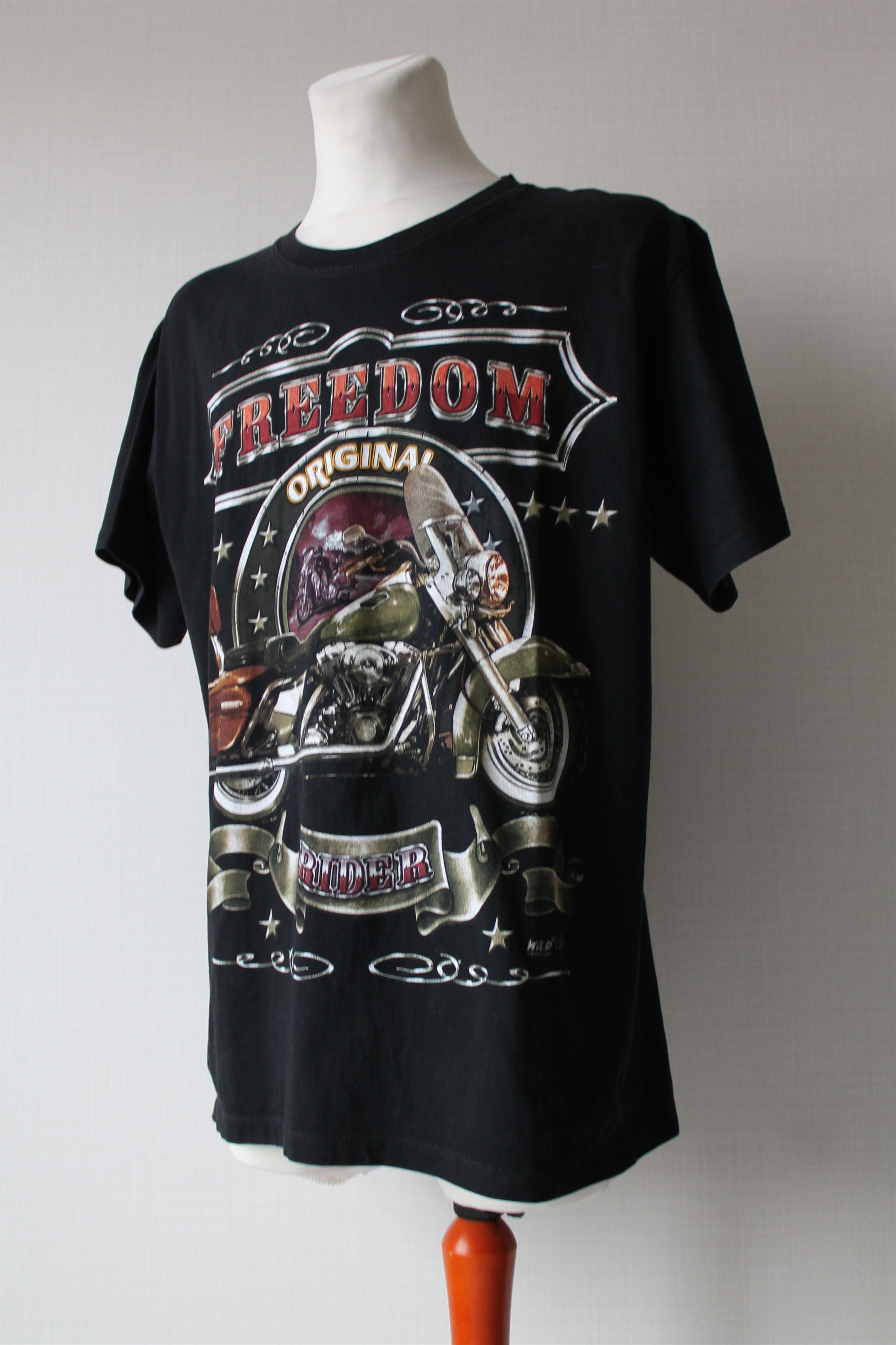 Vintage Vintage! WILD Freedom t-shirt Rider Motorcycle Size US XL / EU 56 / 4 - 10 Thumbnail