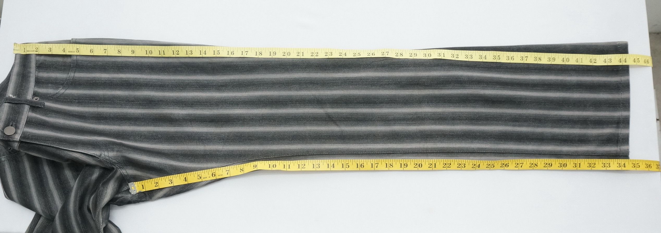 Japanese Brand Flare 🎌 MK HOMME Rare Shadow Striped Lowrise Denim Size US 30 / EU 46 - 12 Thumbnail