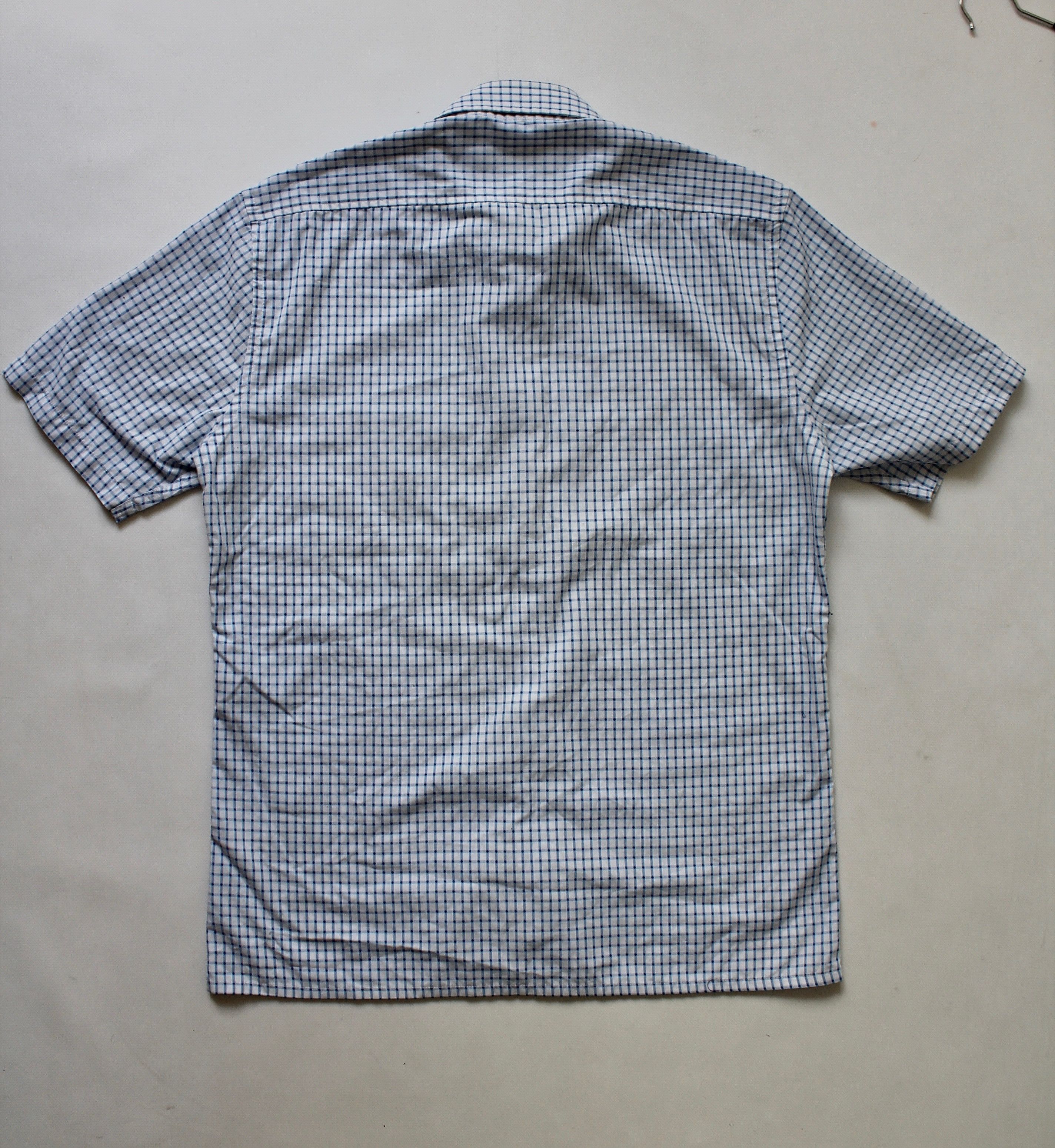 Vintage 90's Yves Saint Laurent Shirt short Sleeve Blue Size US M / EU 48-50 / 2 - 10 Thumbnail