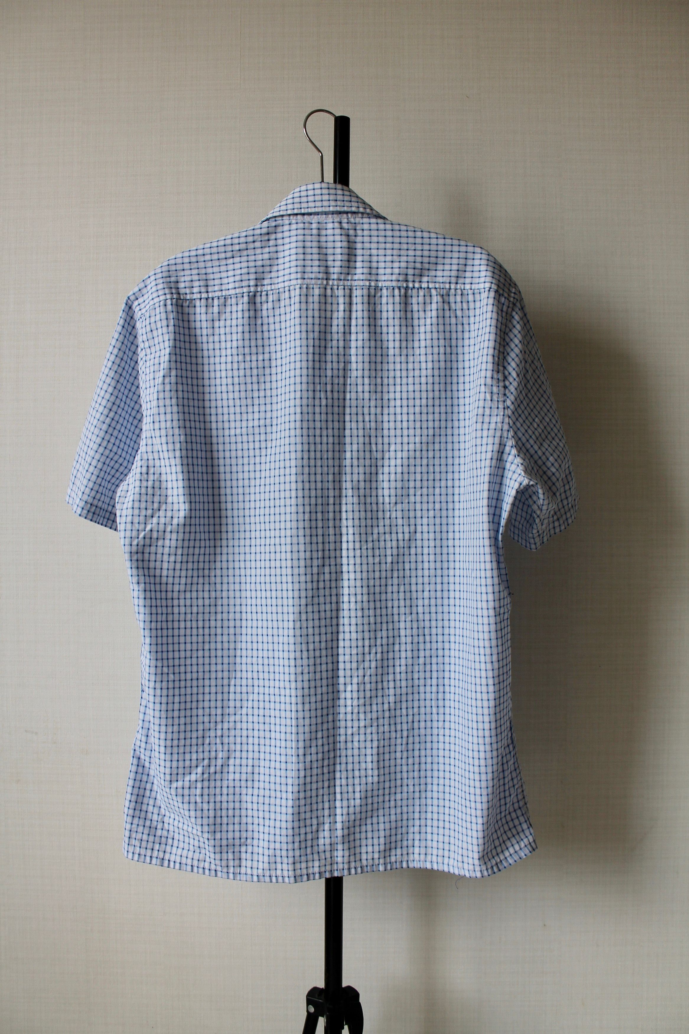 Vintage 90's Yves Saint Laurent Shirt short Sleeve Blue Size US M / EU 48-50 / 2 - 5 Thumbnail