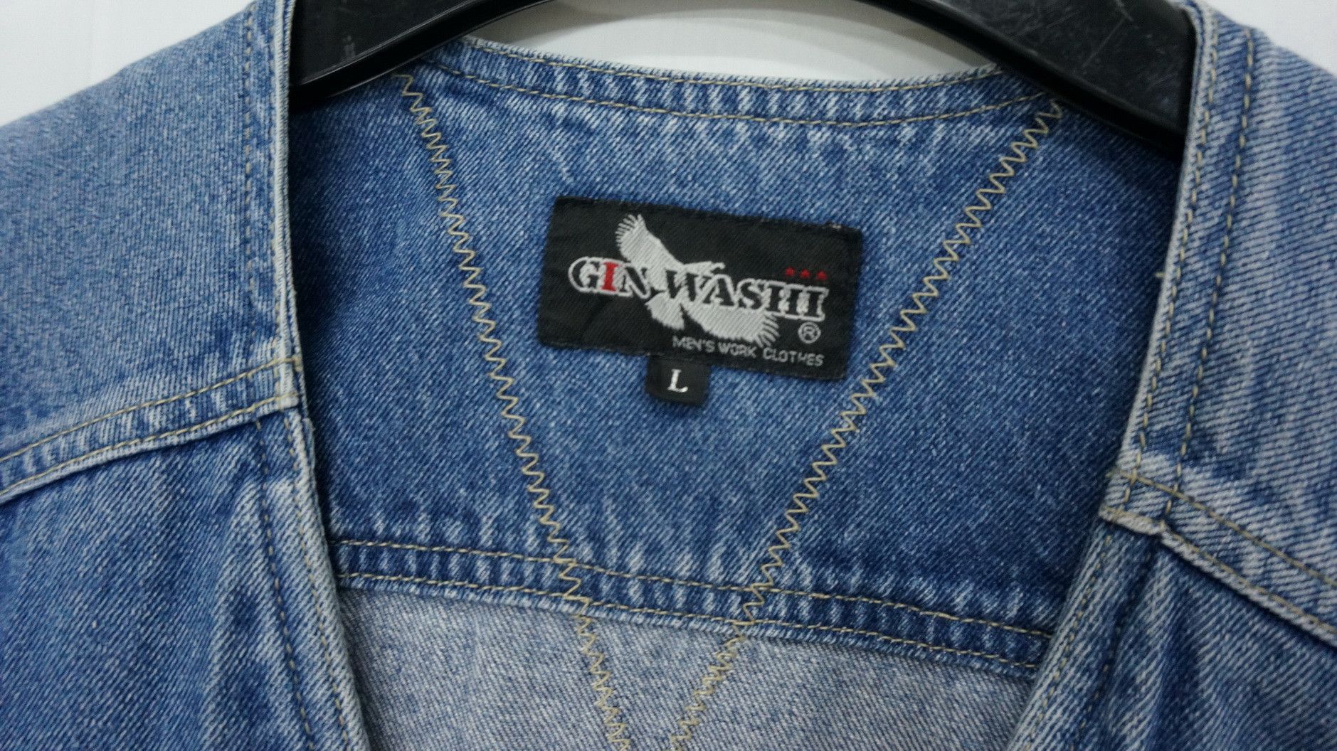 Japanese Brand Vintage Japan GIN WASHI Tactical Denim Vest Size US M / EU 48-50 / 2 - 6 Thumbnail