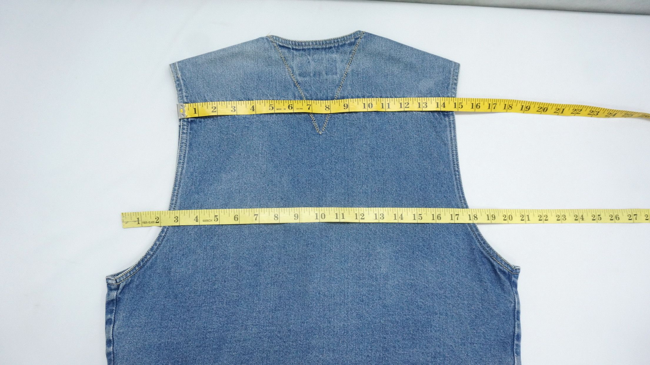 Japanese Brand Vintage Japan GIN WASHI Tactical Denim Vest Size US M / EU 48-50 / 2 - 11 Thumbnail