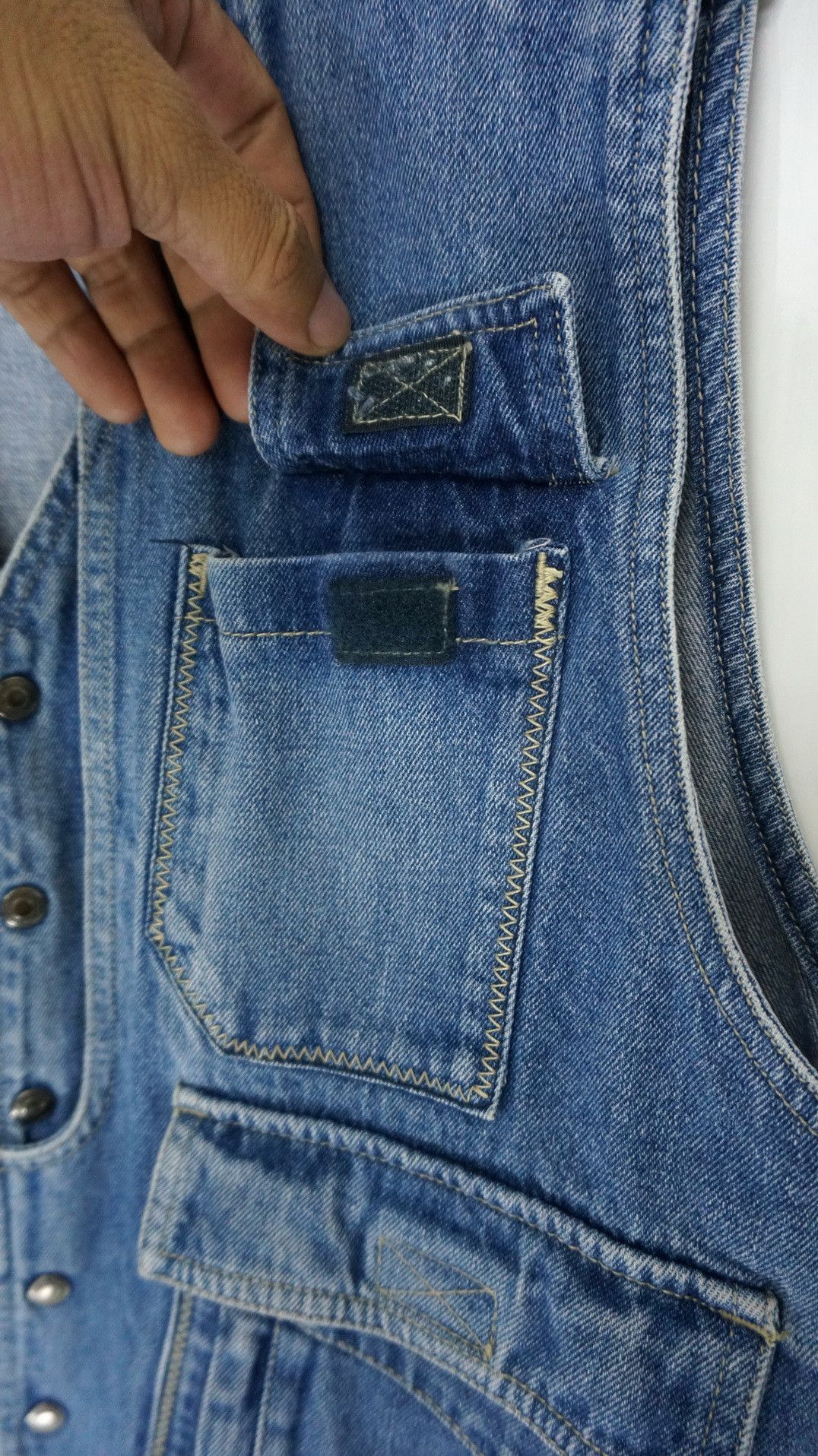 Japanese Brand Vintage Japan GIN WASHI Tactical Denim Vest Size US M / EU 48-50 / 2 - 4 Thumbnail