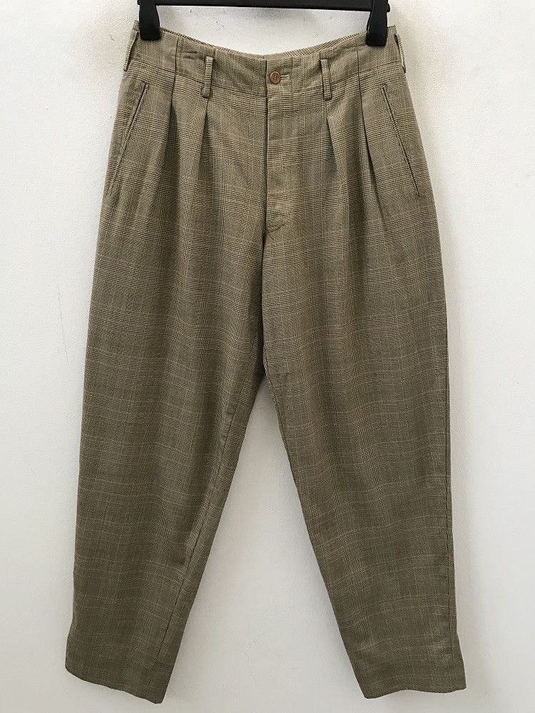 Nicole Club For Men Japan Baggy Check Wool Trouser