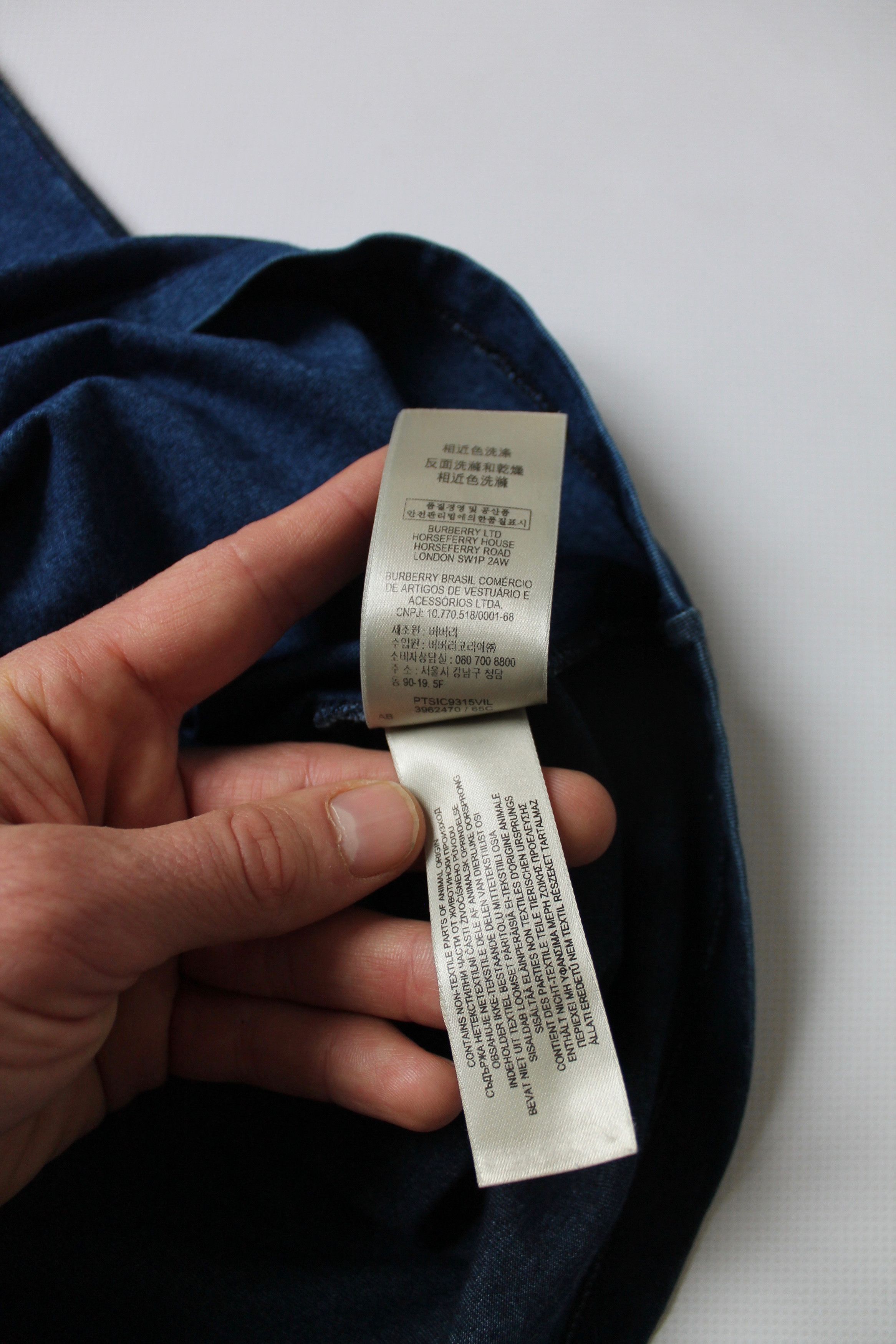 Burberry BUREBRRY Brit Blue Tee T-shirt Denim t shirt Size US L / EU 52-54 / 3 - 9 Thumbnail