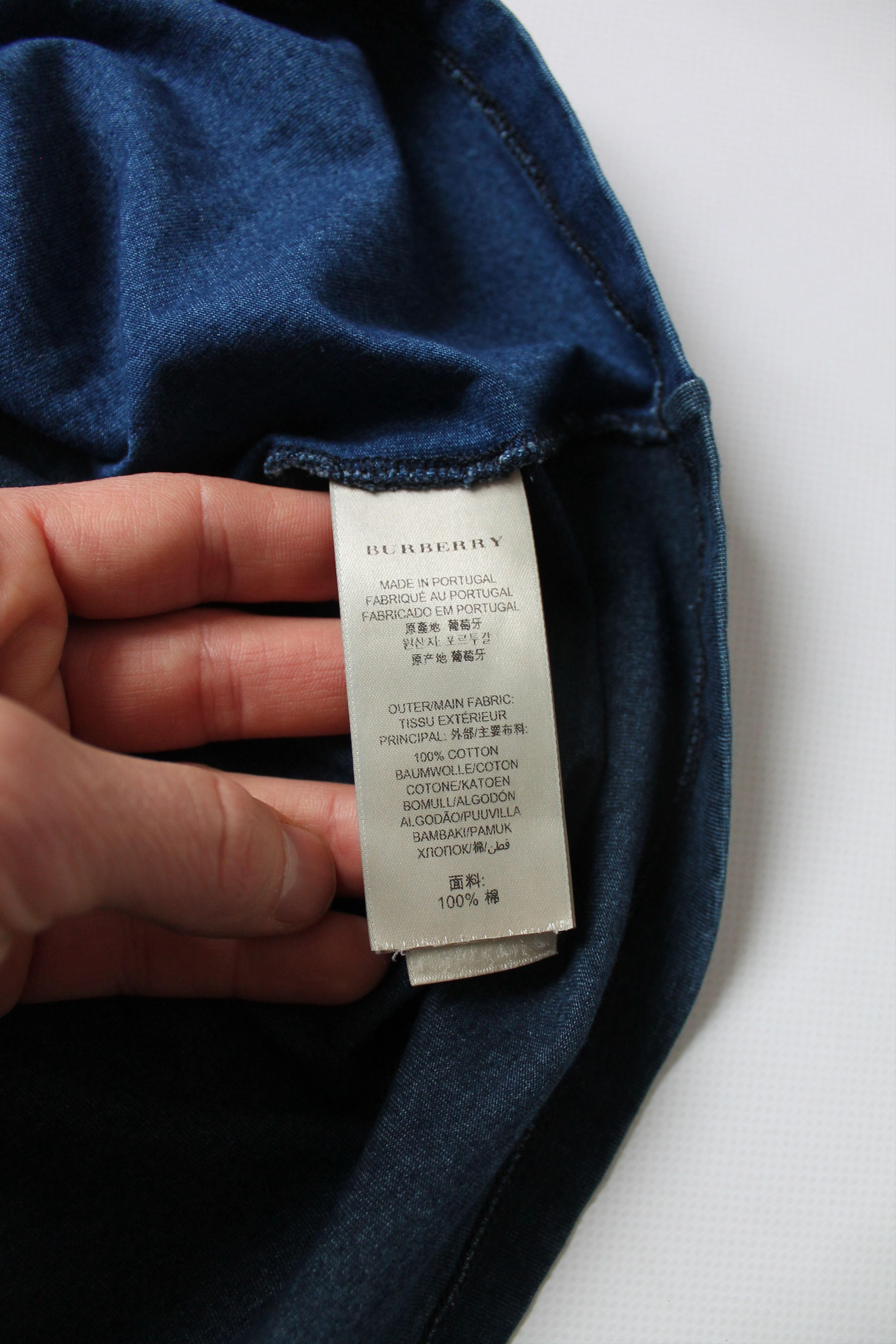 Burberry BUREBRRY Brit Blue Tee T-shirt Denim t shirt Size US L / EU 52-54 / 3 - 8 Thumbnail