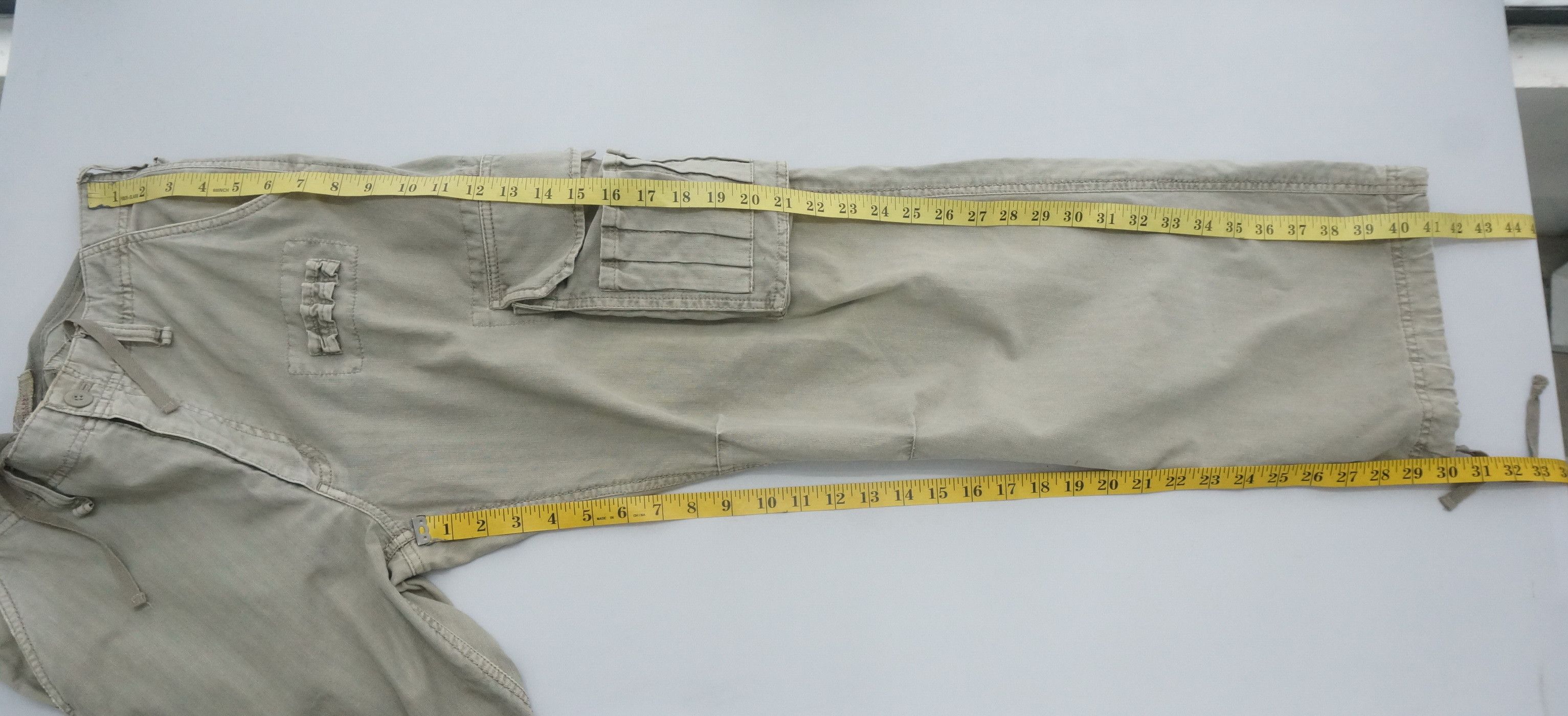 Japanese Brand Rare Vintage Japanese Brand OILCAKE Worn Out Cargo Pants Size US 32 / EU 48 - 15 Thumbnail
