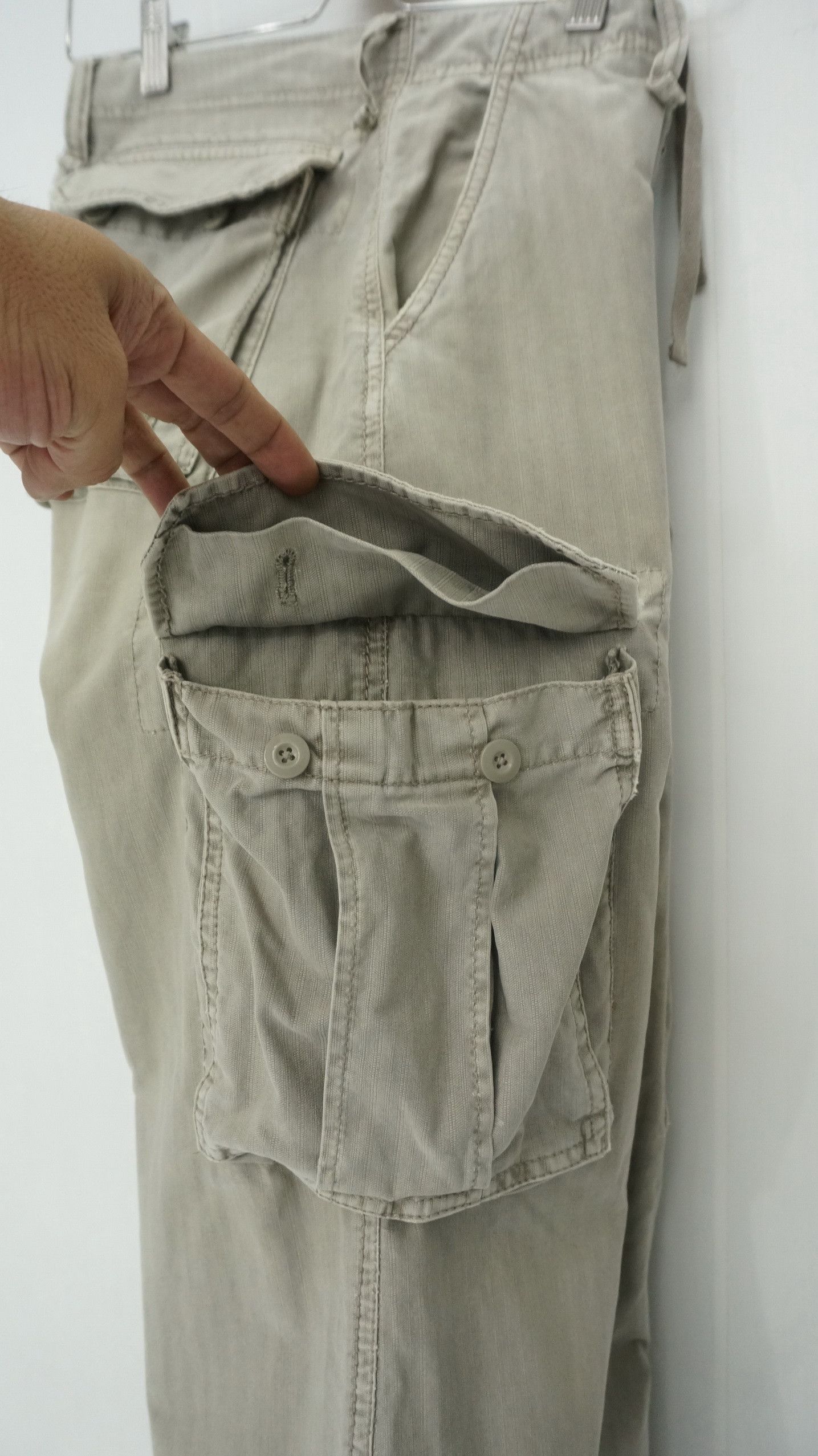 Japanese Brand Rare Vintage Japanese Brand OILCAKE Worn Out Cargo Pants Size US 32 / EU 48 - 12 Thumbnail