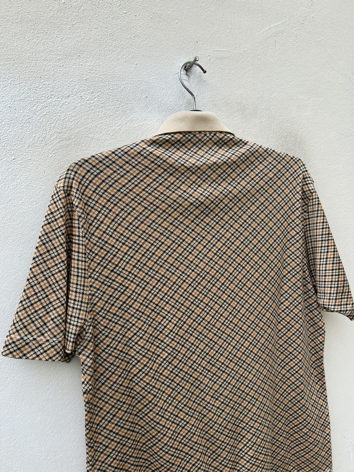 DAKS Vintage 2000s Daks London Japan Nova Check Polo Shirt Size US M / EU 48-50 / 2 - 8 Thumbnail