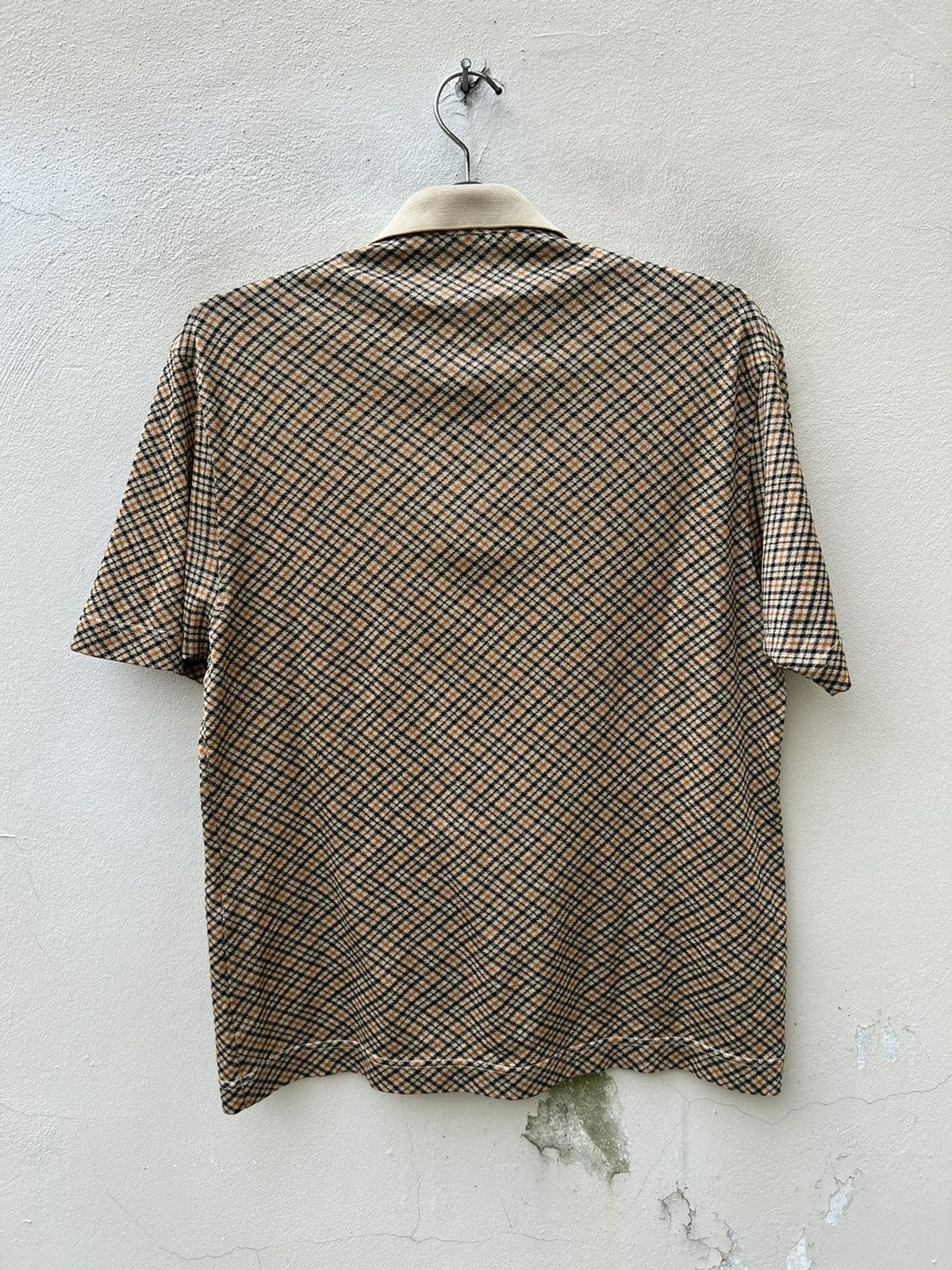 DAKS Vintage 2000s Daks London Japan Nova Check Polo Shirt Size US M / EU 48-50 / 2 - 7 Thumbnail